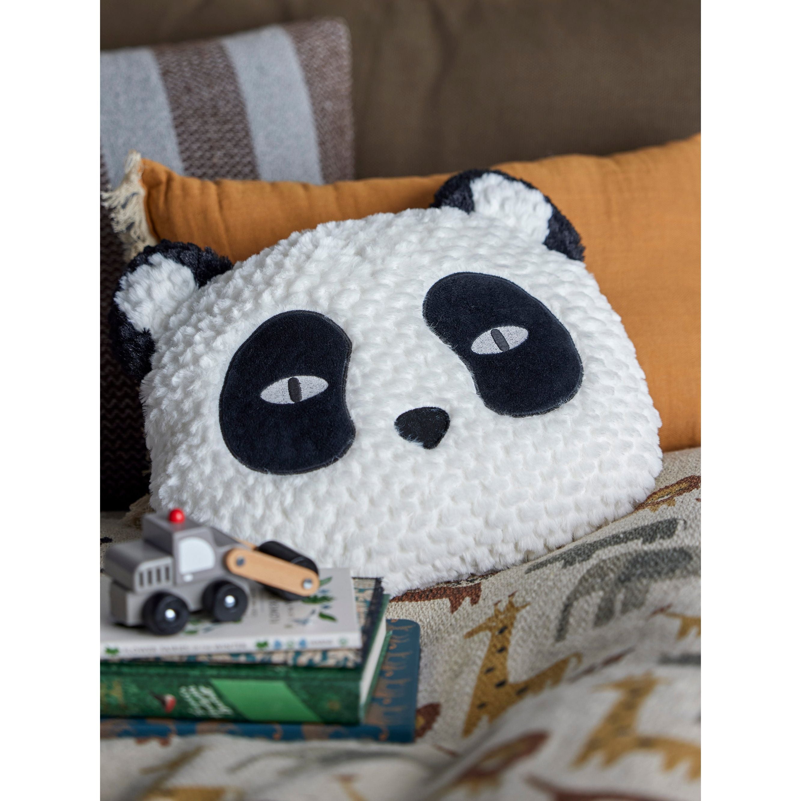 Bloomingville Mini Levi Kudde, Vit, Polyester