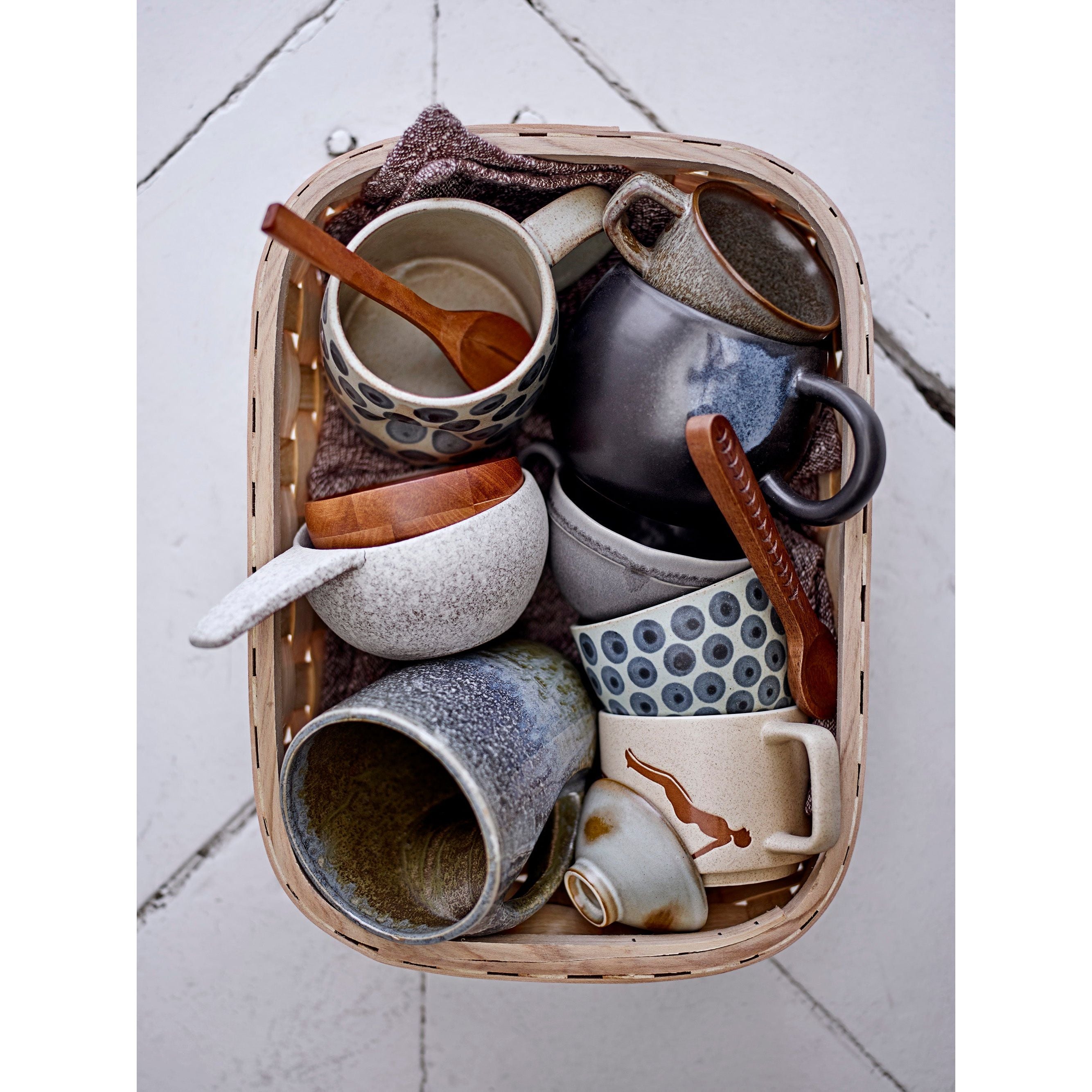 Bloomingville Kerrie Sked, Brun, Mango