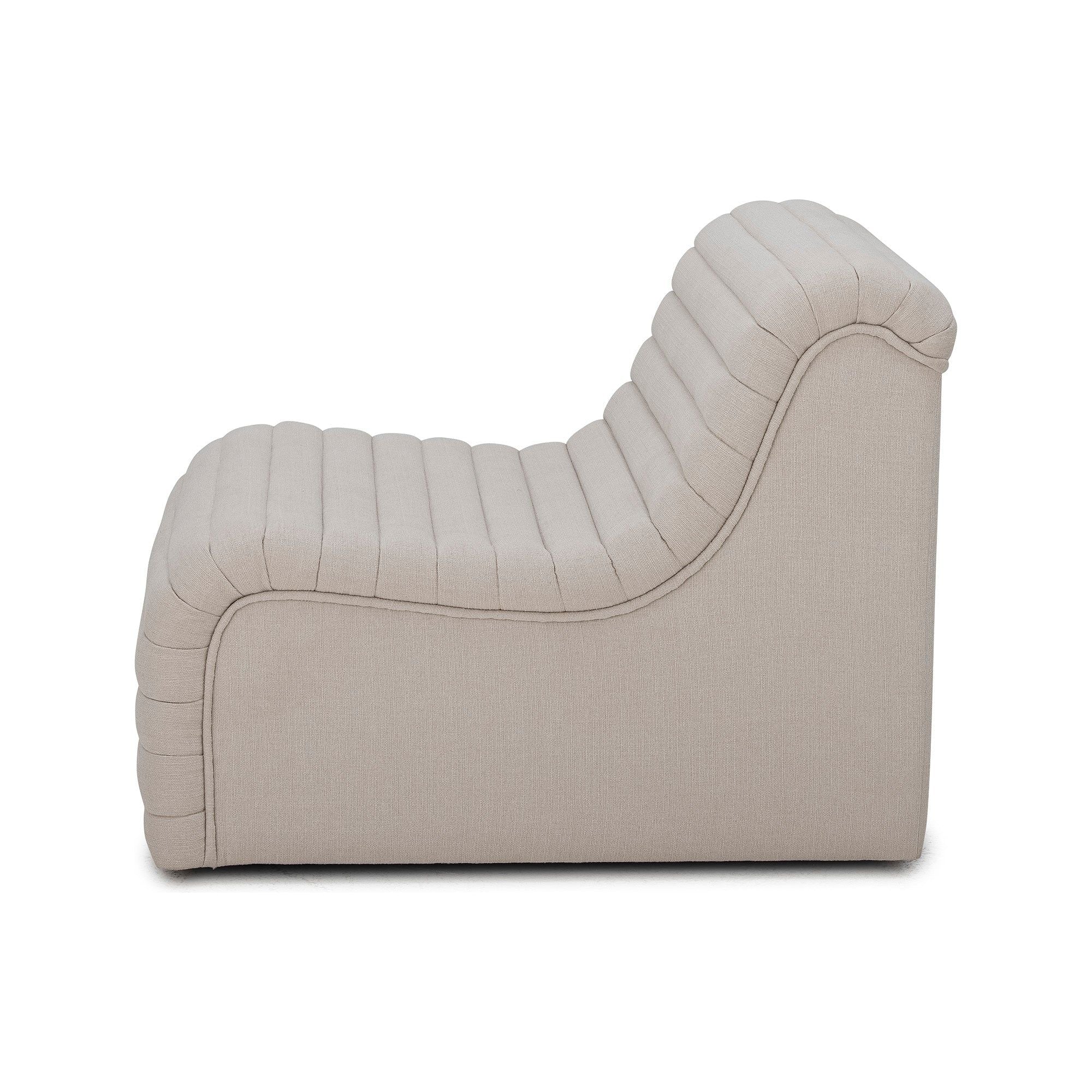 Bloomingville Allure Loungestol, Natur, Polyester