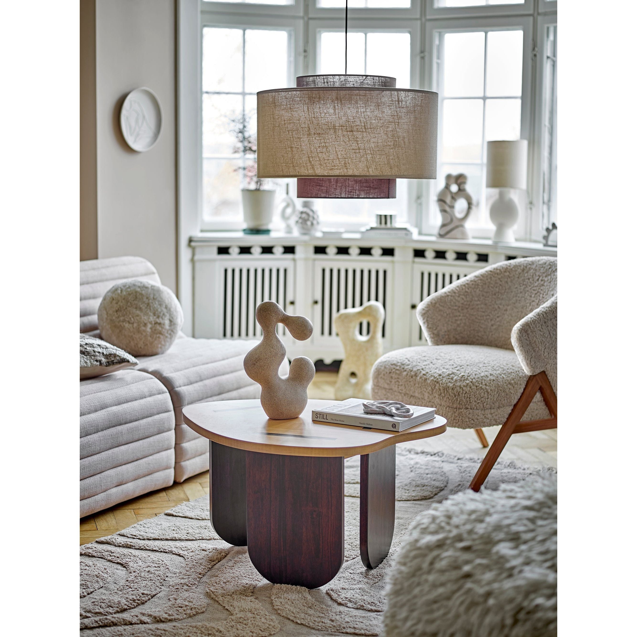 Bloomingville Allure Loungestol, Natur, Polyester