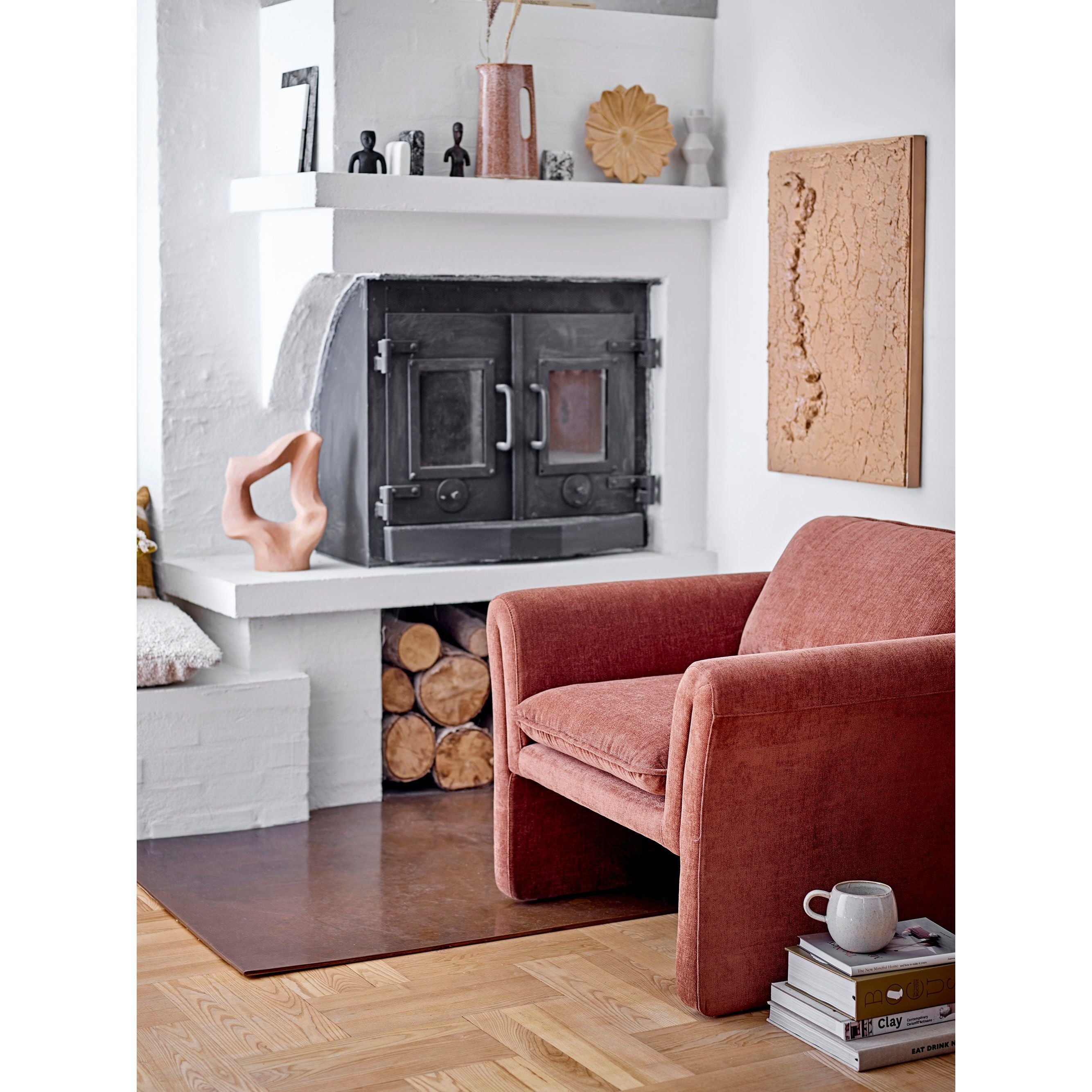 Bloomingville Paseo Loungestol, Brun, Polyester