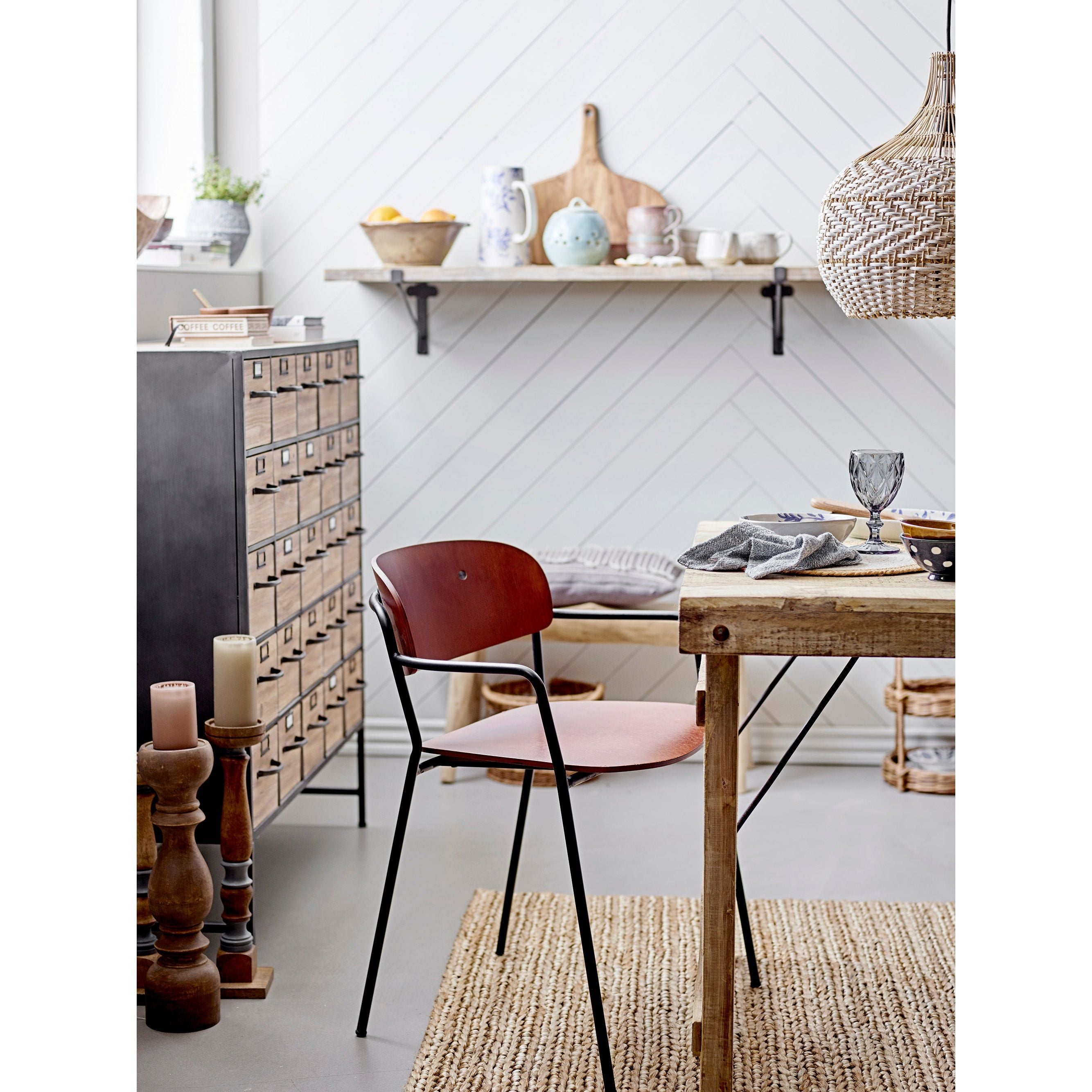 Creative Collection Regine Piedestal, Brun, Mango