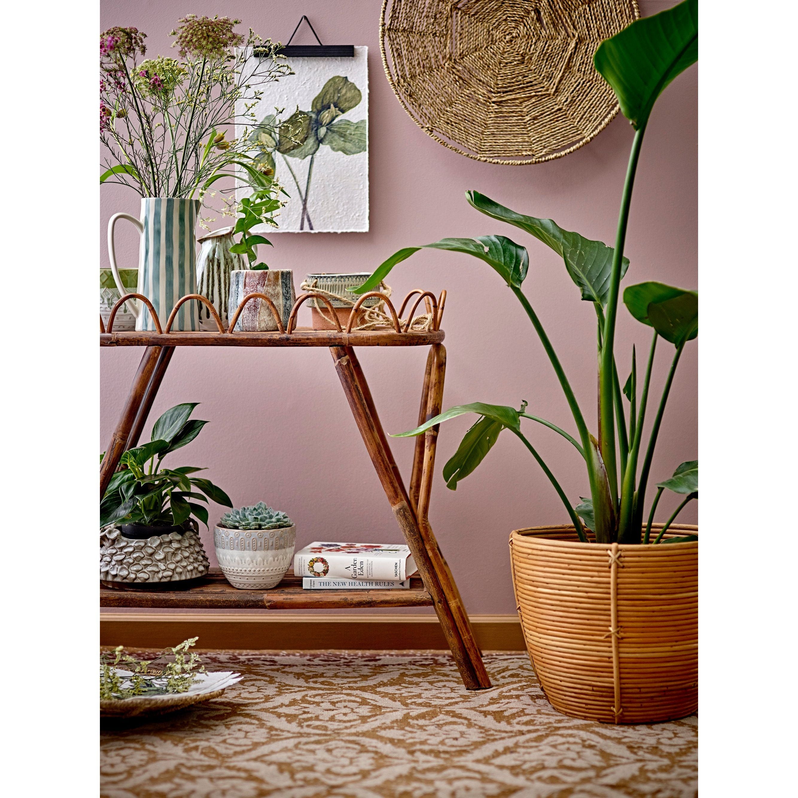 Creative Collection Geran Blomkruka, Grå, Stengods