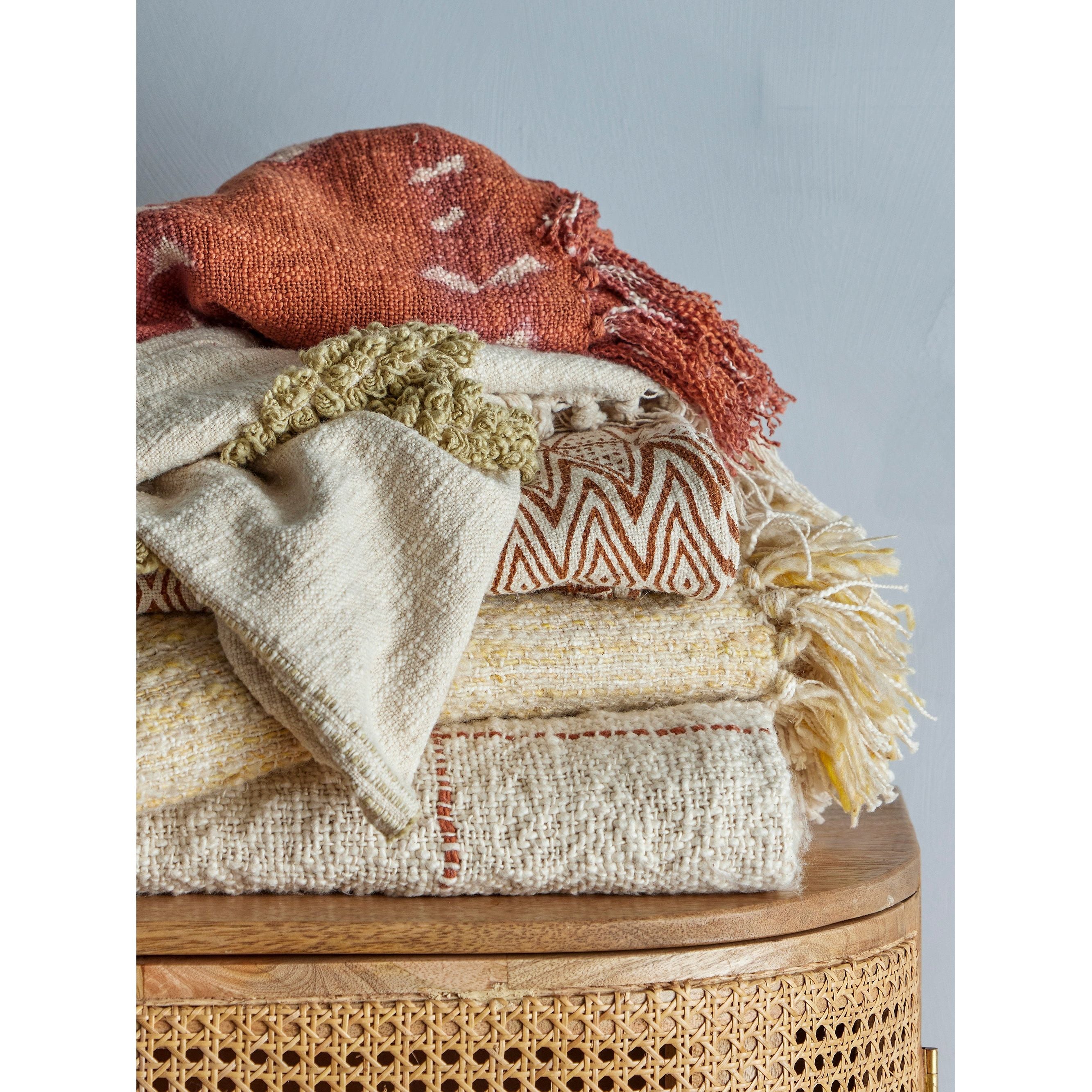 Creative Collection Giuliana Pläd, Natur, Bomull