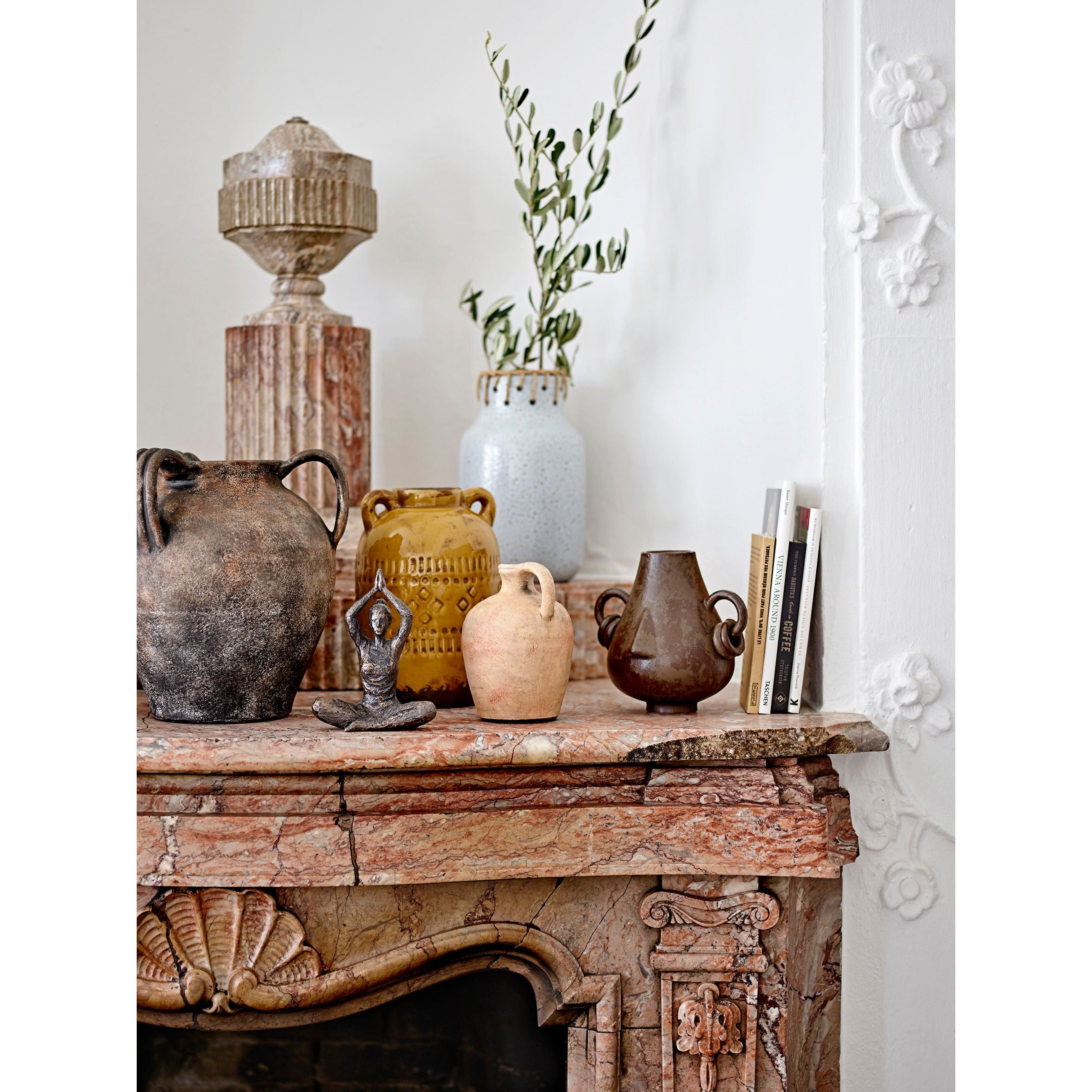 Bloomingville Tarun Deco Vas, Brun, Stengods