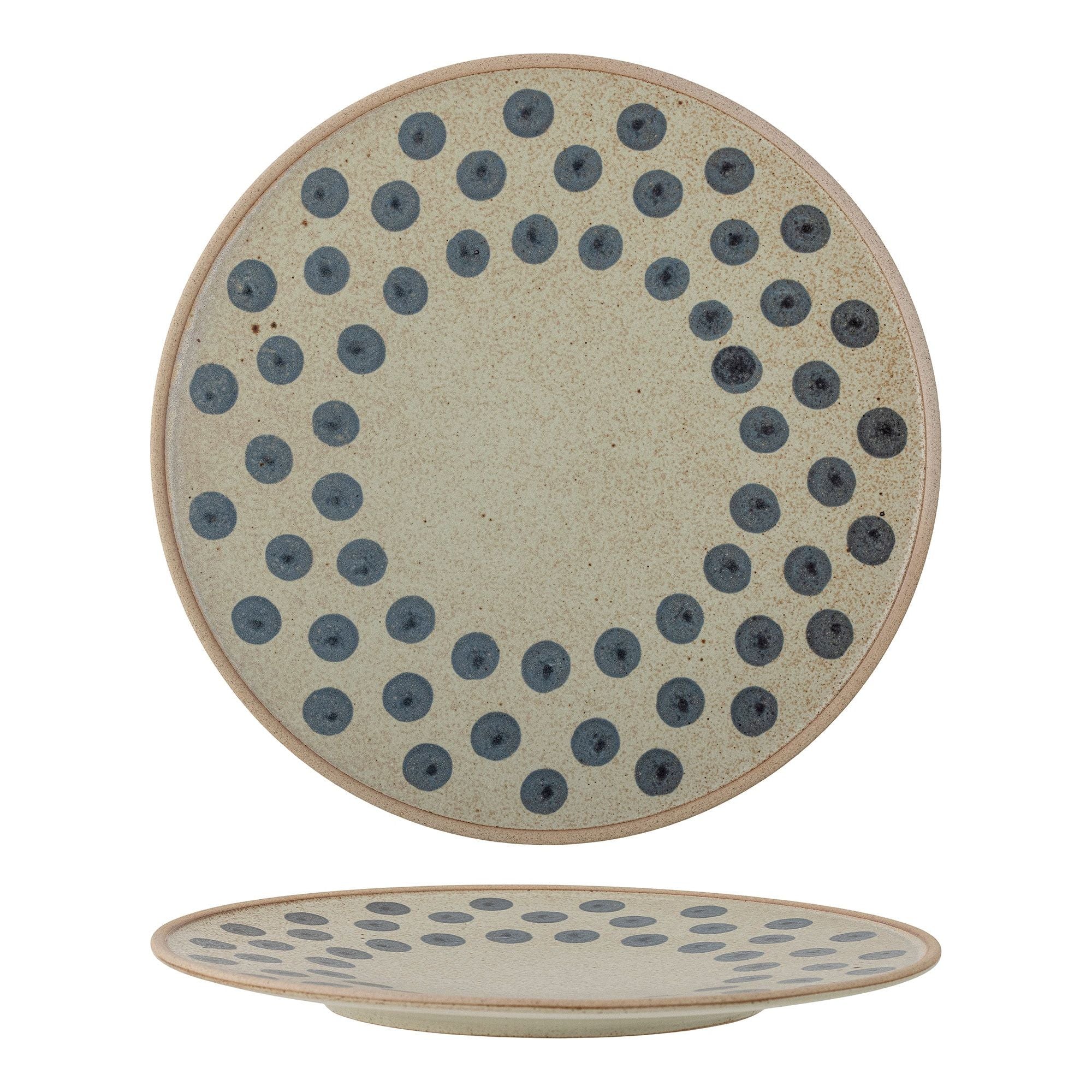 Bloomingville Tinni Tallrik, Blå, Stengods