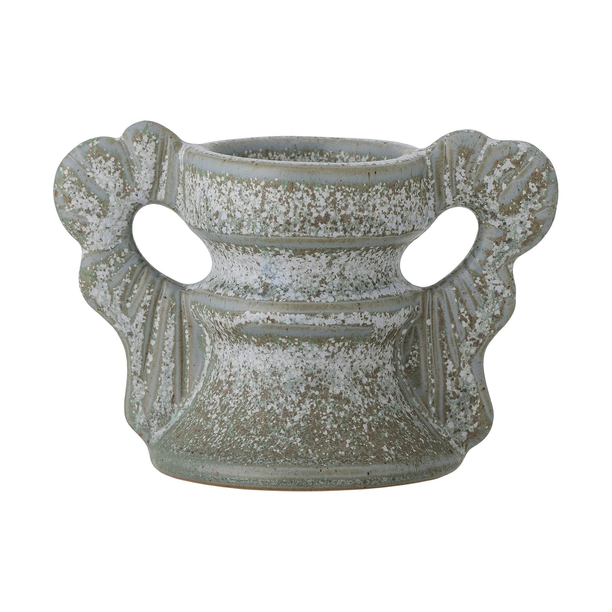 Creative Collection Hewa Ljusstake, Blå, Stengods