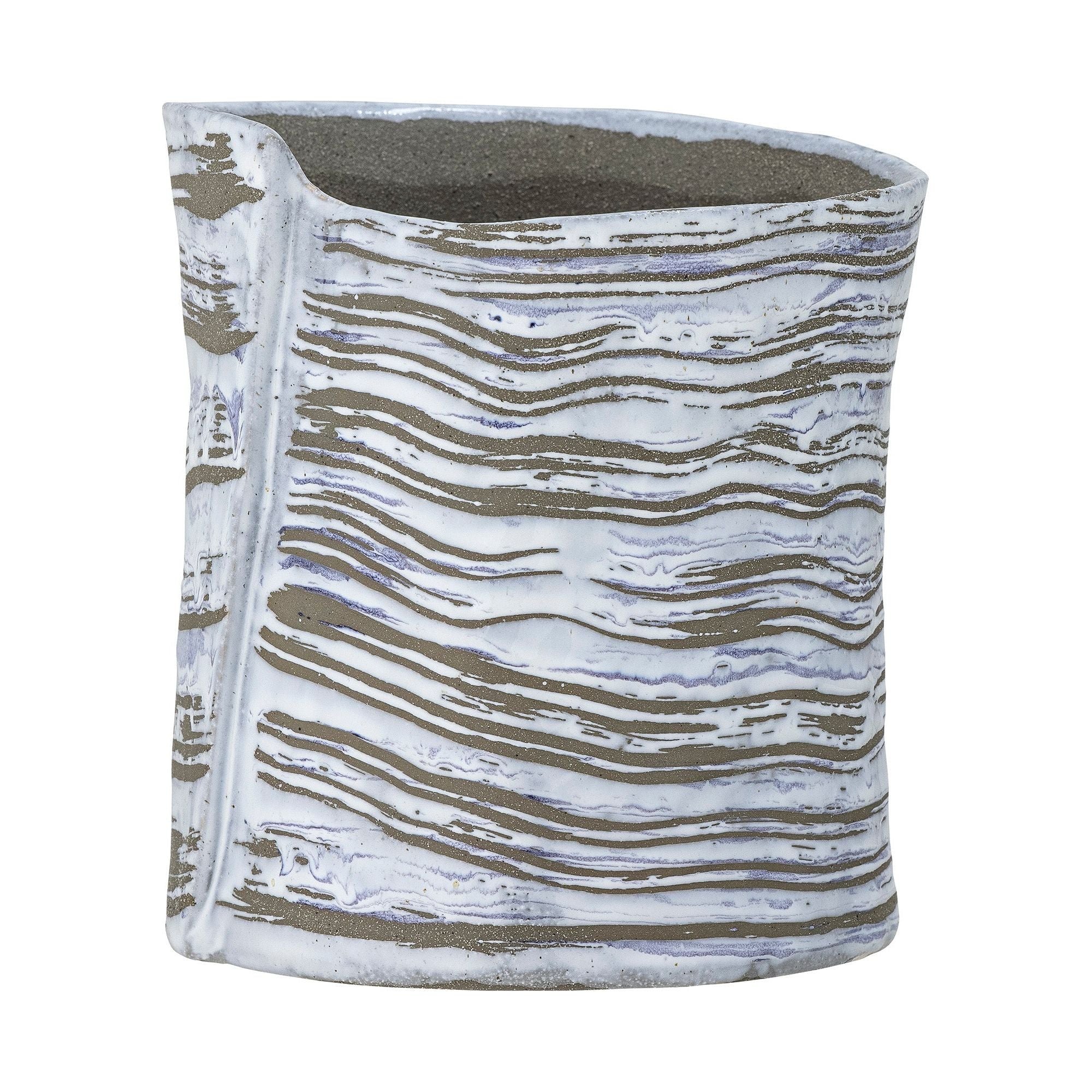 Bloomingville Adelle Blomkruka, Grå, Stengods