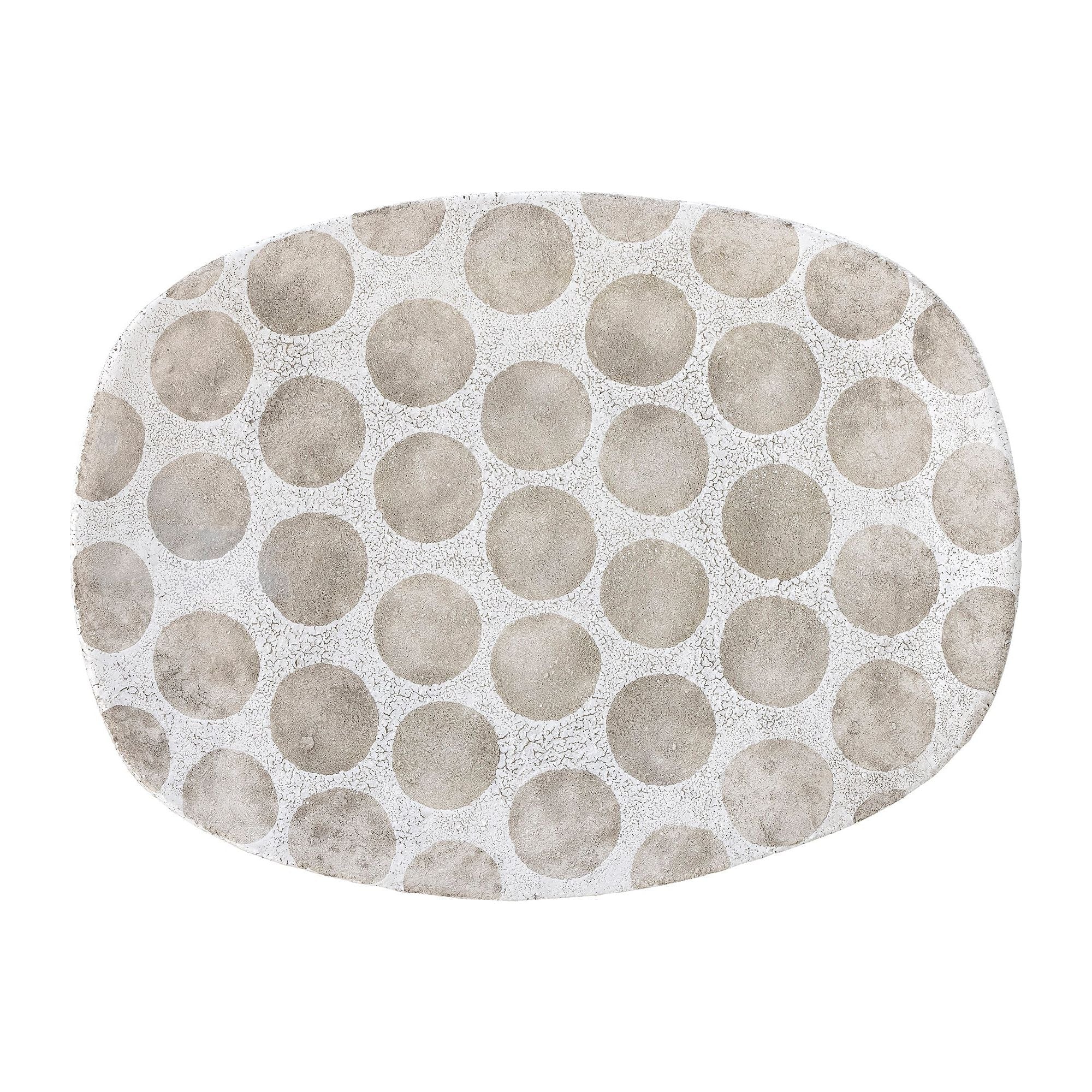 Bloomingville Felan Bricka, Vit, Terrakotta