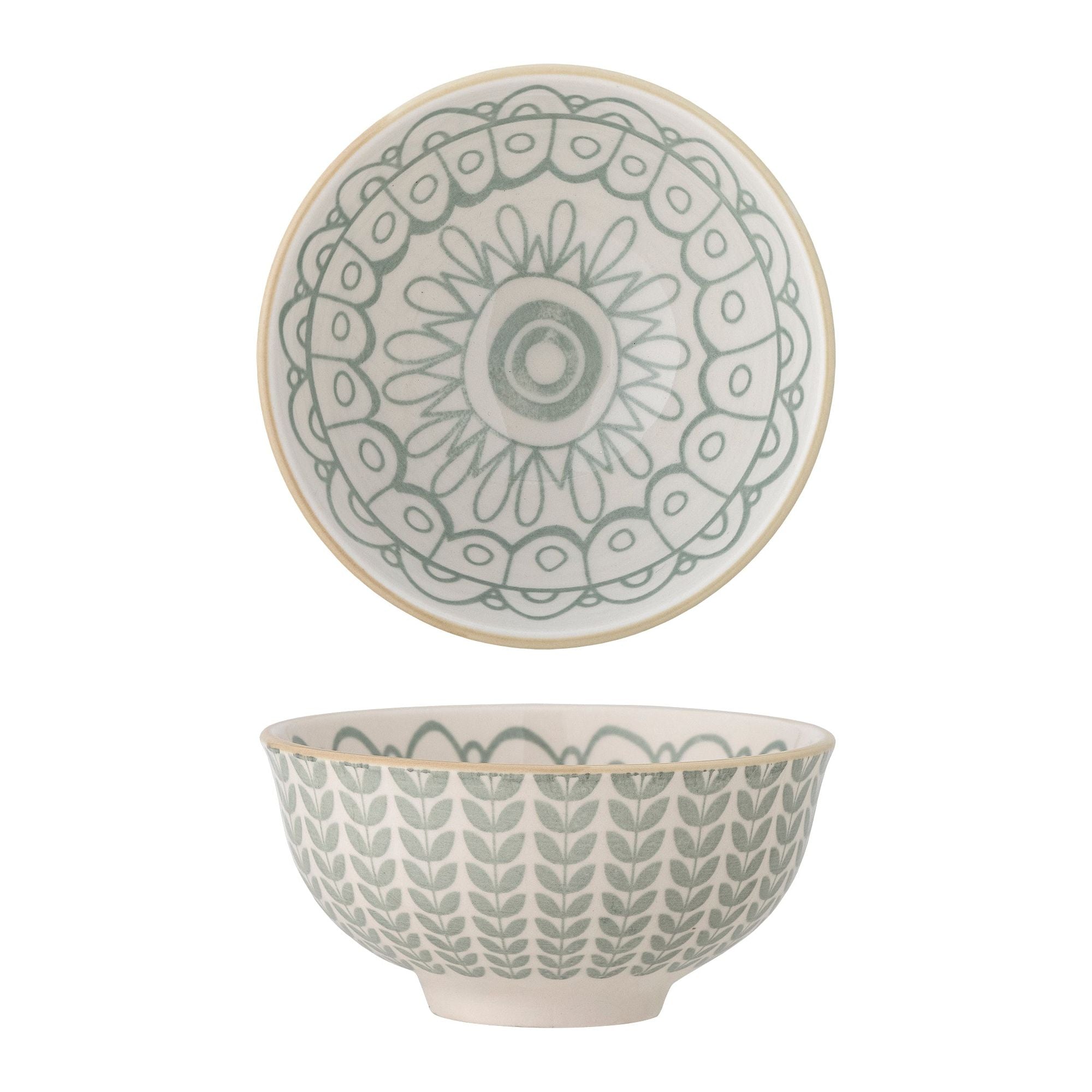 Creative Collection Maple Skål, Grön, Stengods