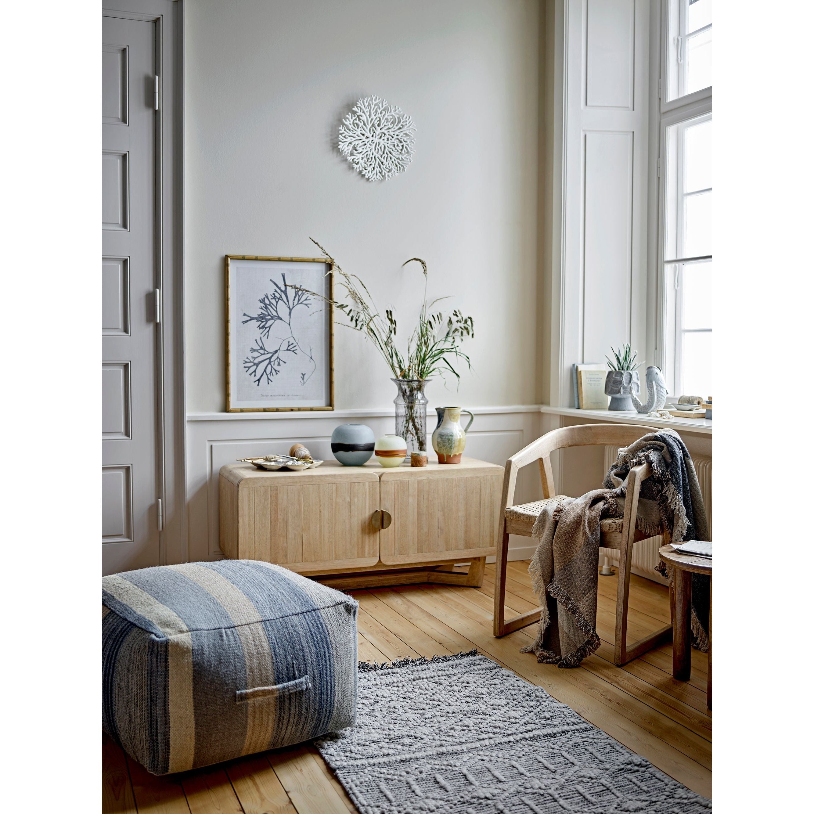 Creative Collection Melike Vas, Blå, Glas