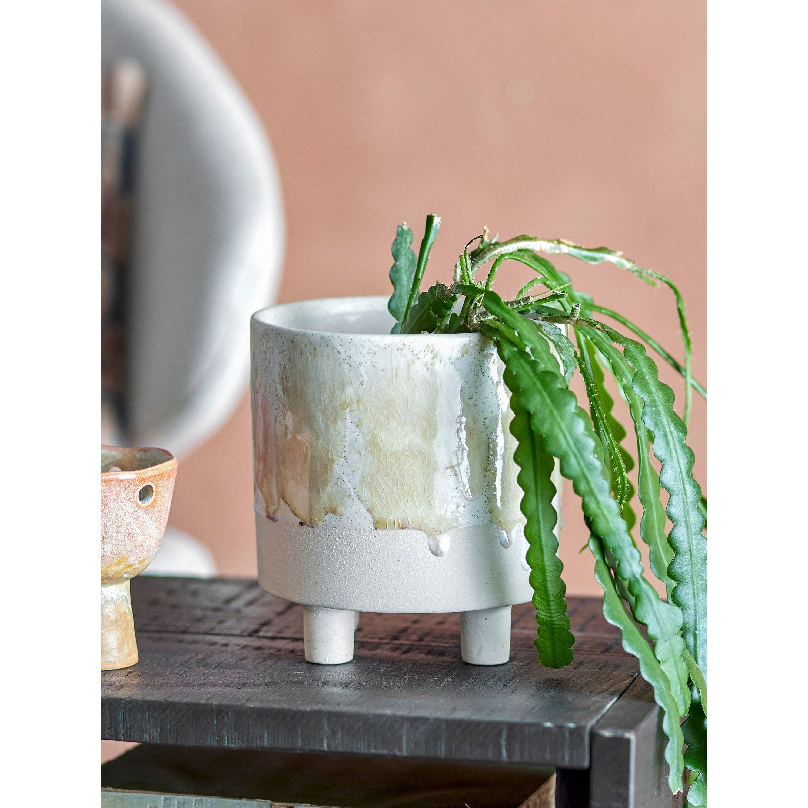 Creative Collection Imoa Blomkruka, Gul, Stengods