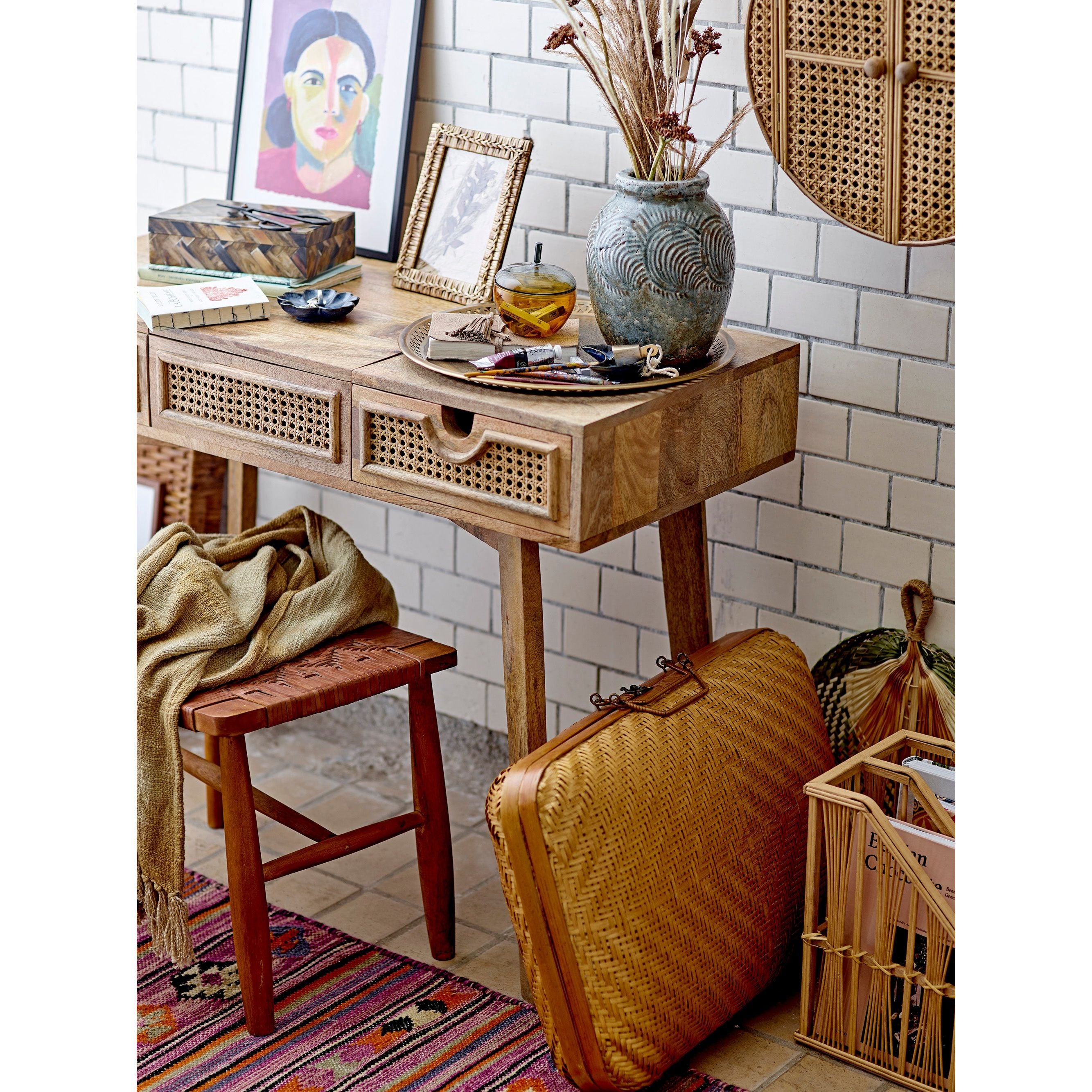 Bloomingville Yolanda Matta, Lila, Bomull