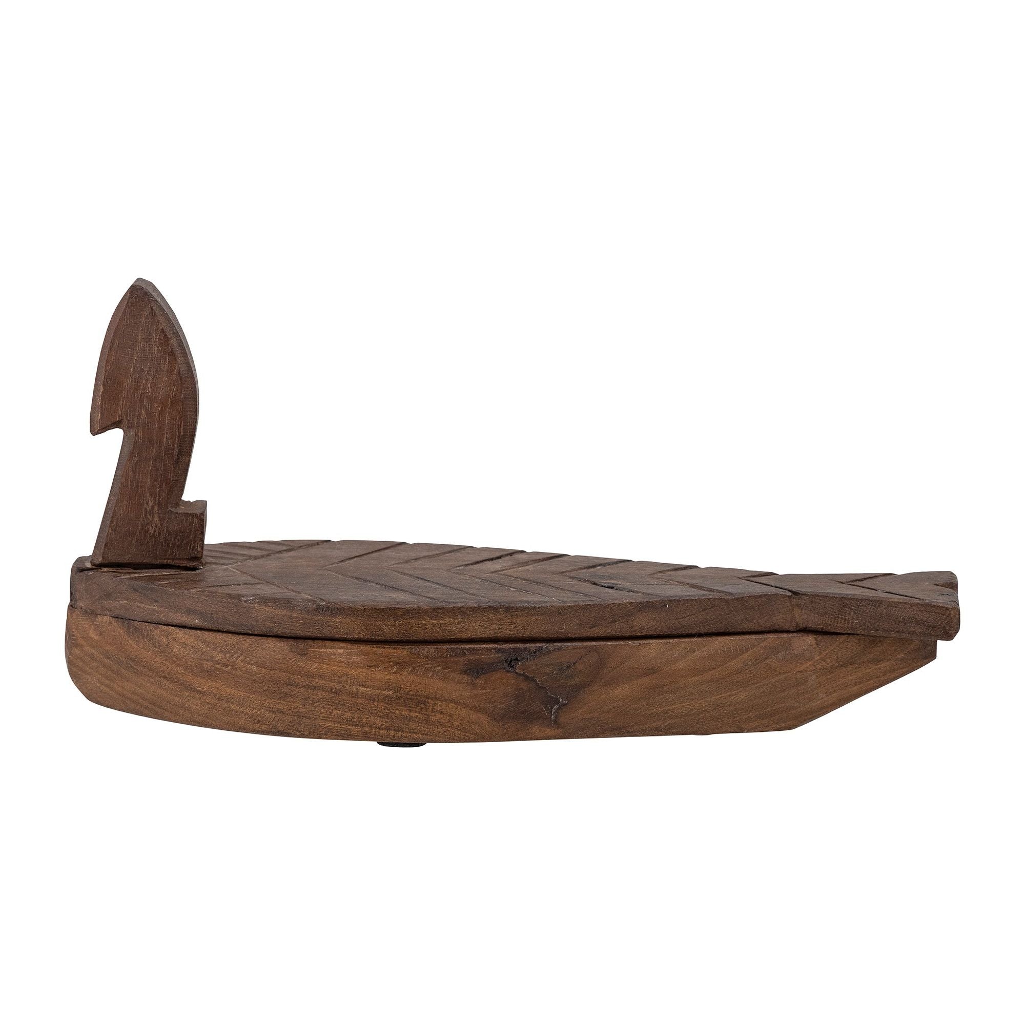 Creative Collection Hamida Låda med Lock, Brun, Återvunnet Trä