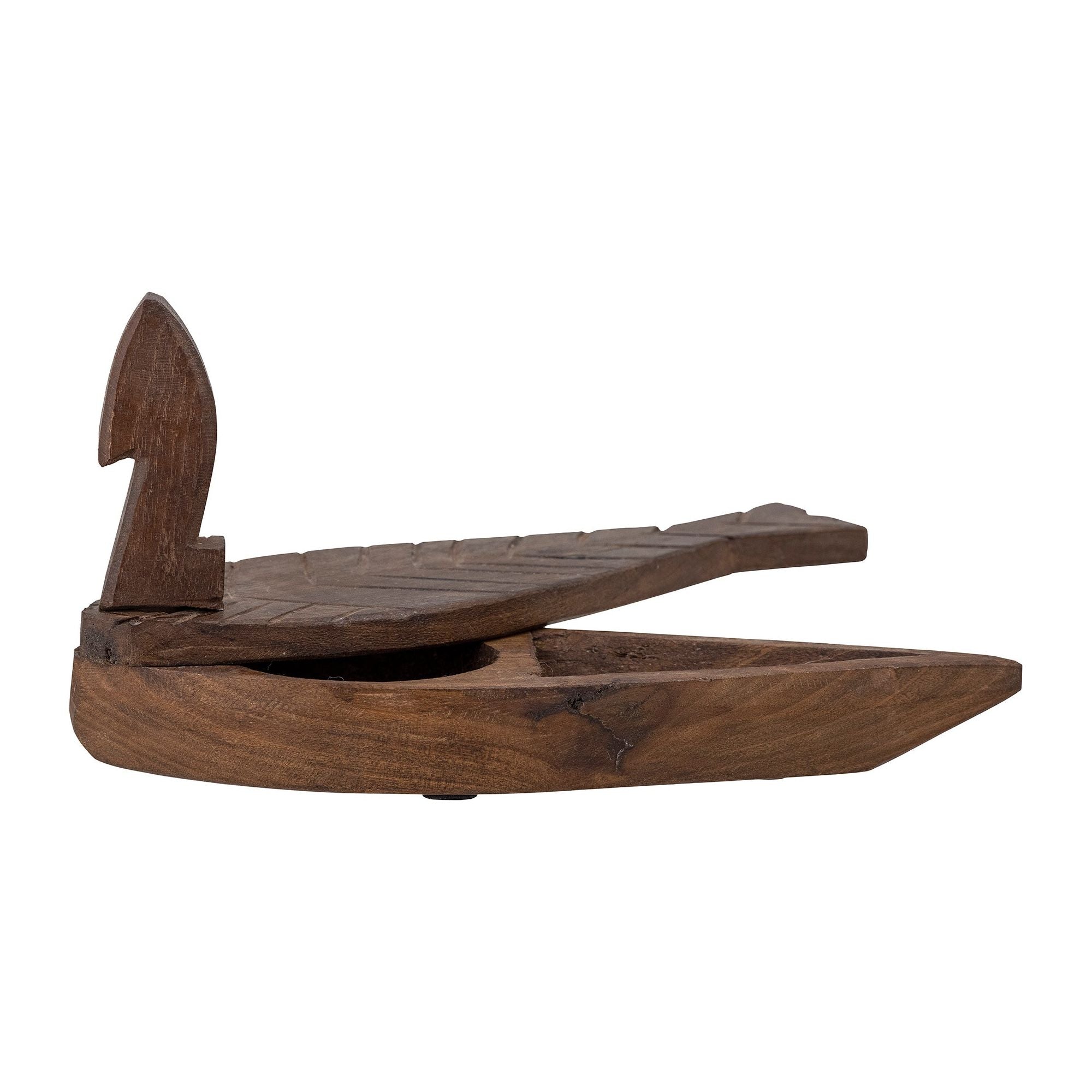 Creative Collection Hamida Låda med Lock, Brun, Återvunnet Trä