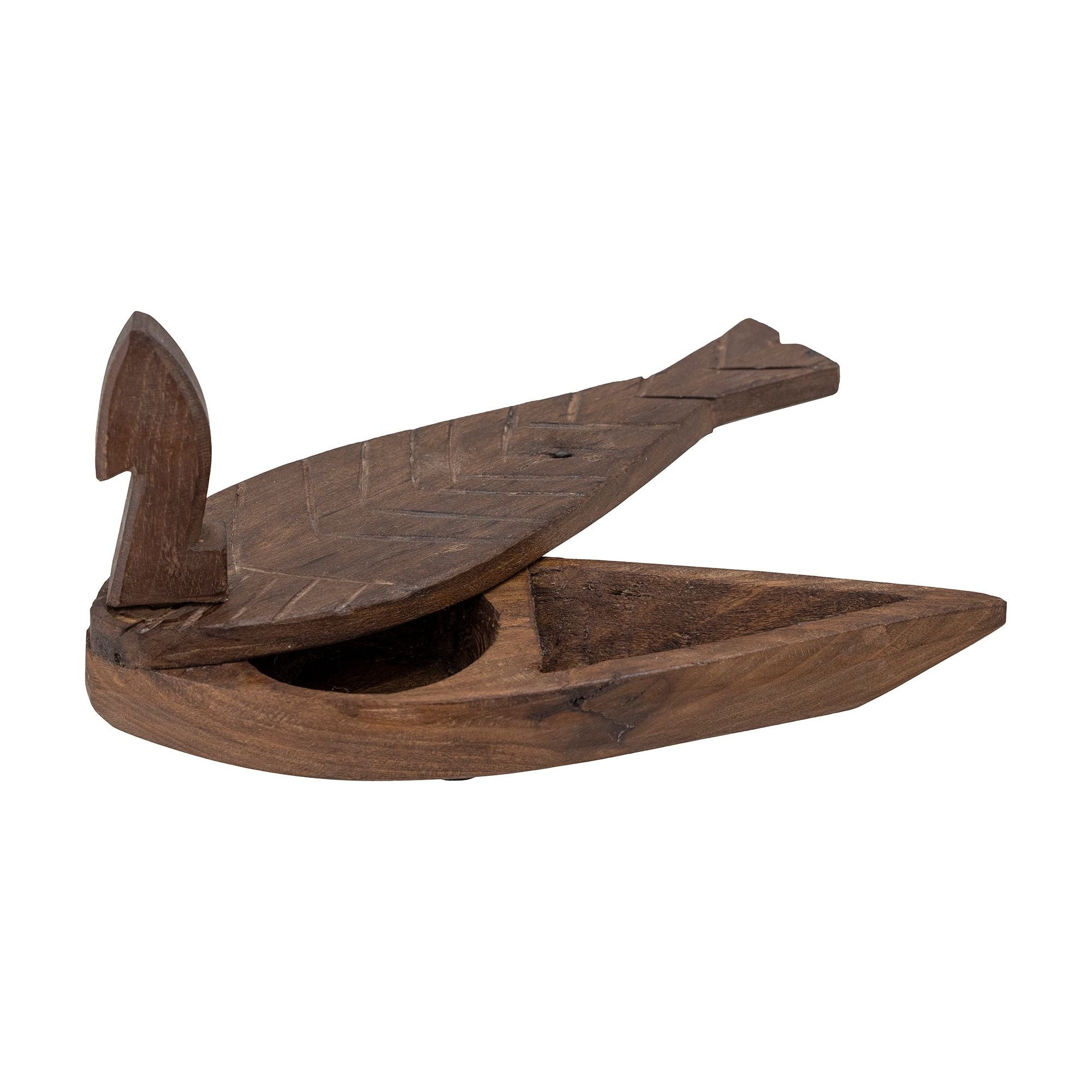 Creative Collection Hamida Låda med Lock, Brun, Återvunnet Trä