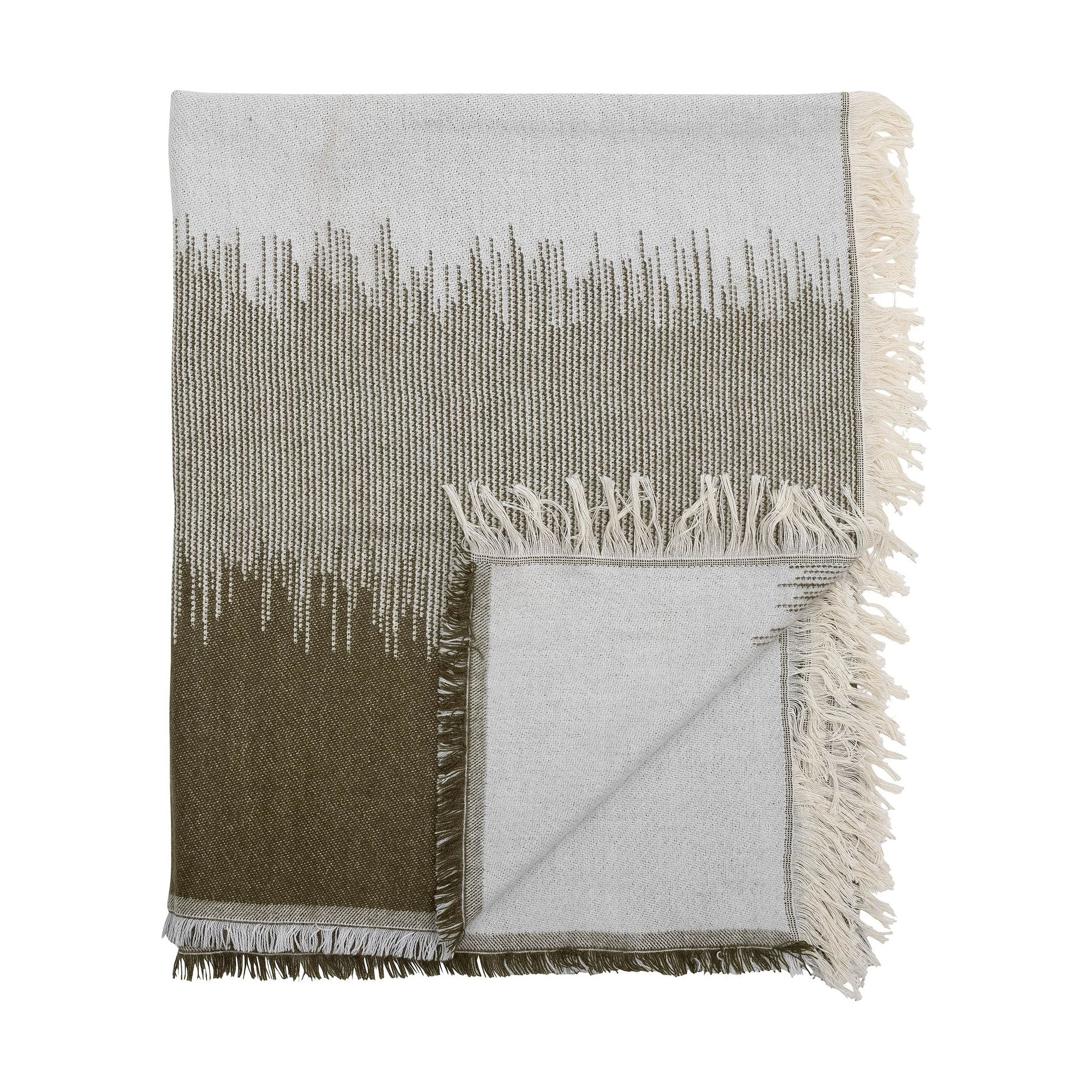 Bloomingville Lucienne Pläd, Grön, Akryl