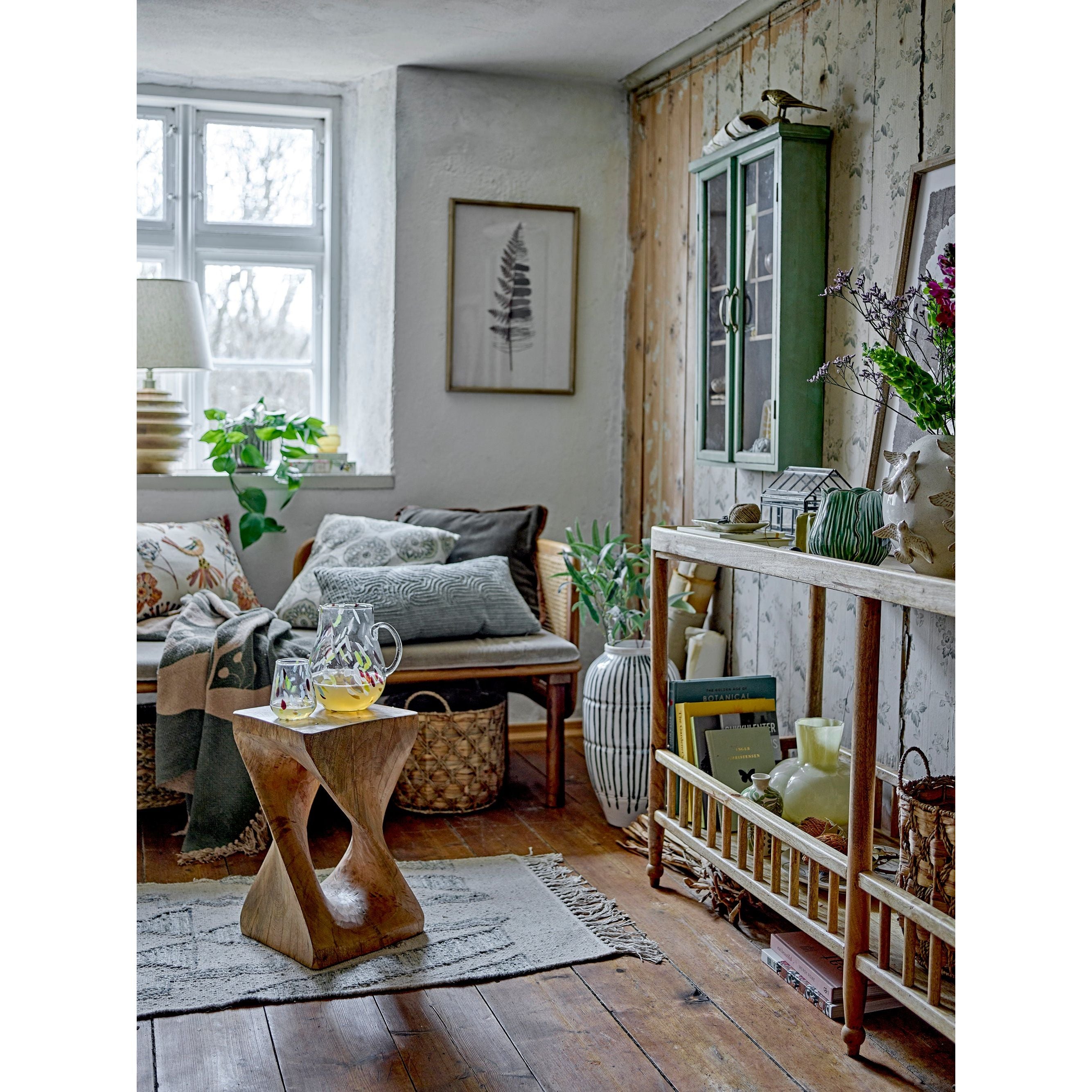 Creative Collection Nicolina Kudde, Grön, Linne