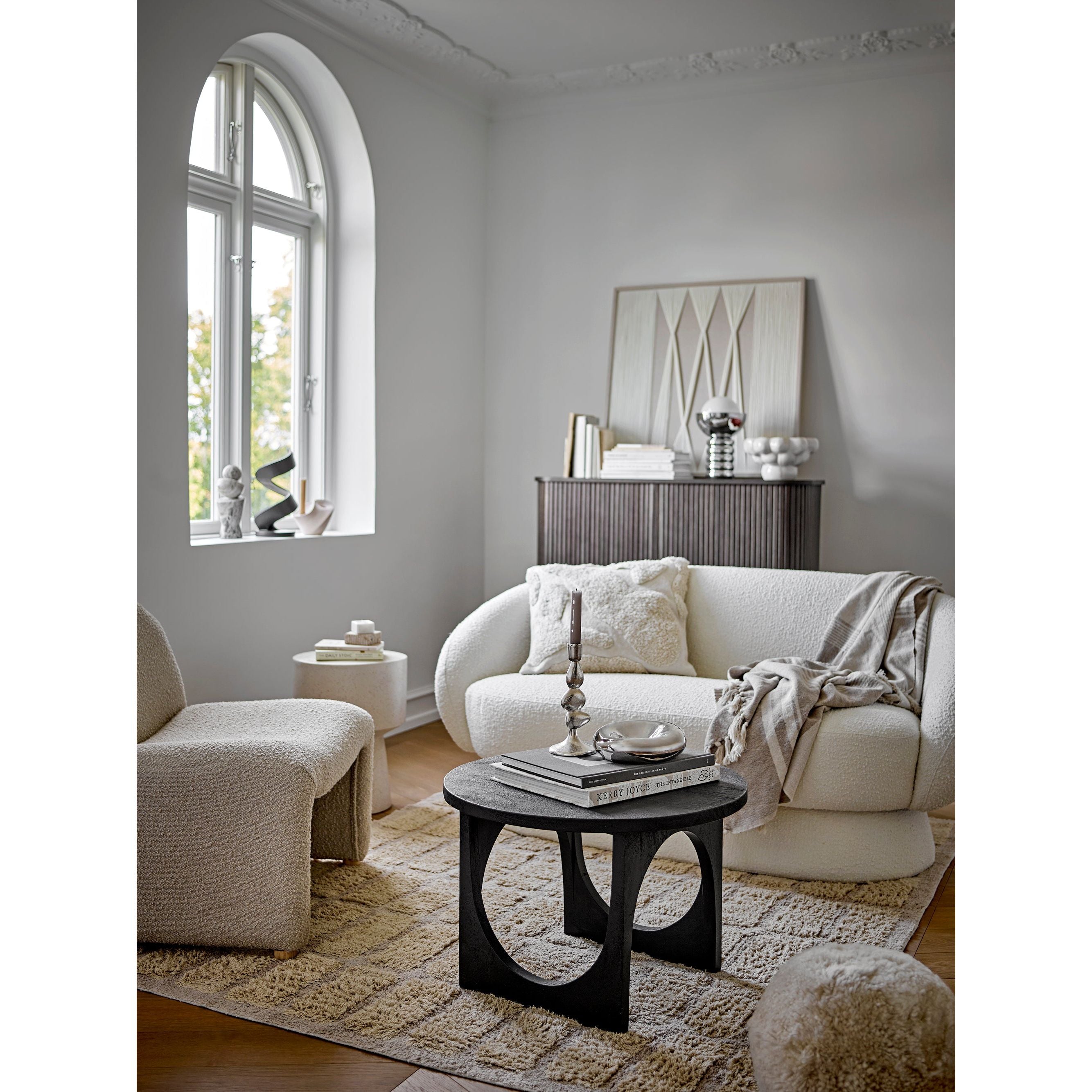 Bloomingville Ted Soffa, Vit, Polyester