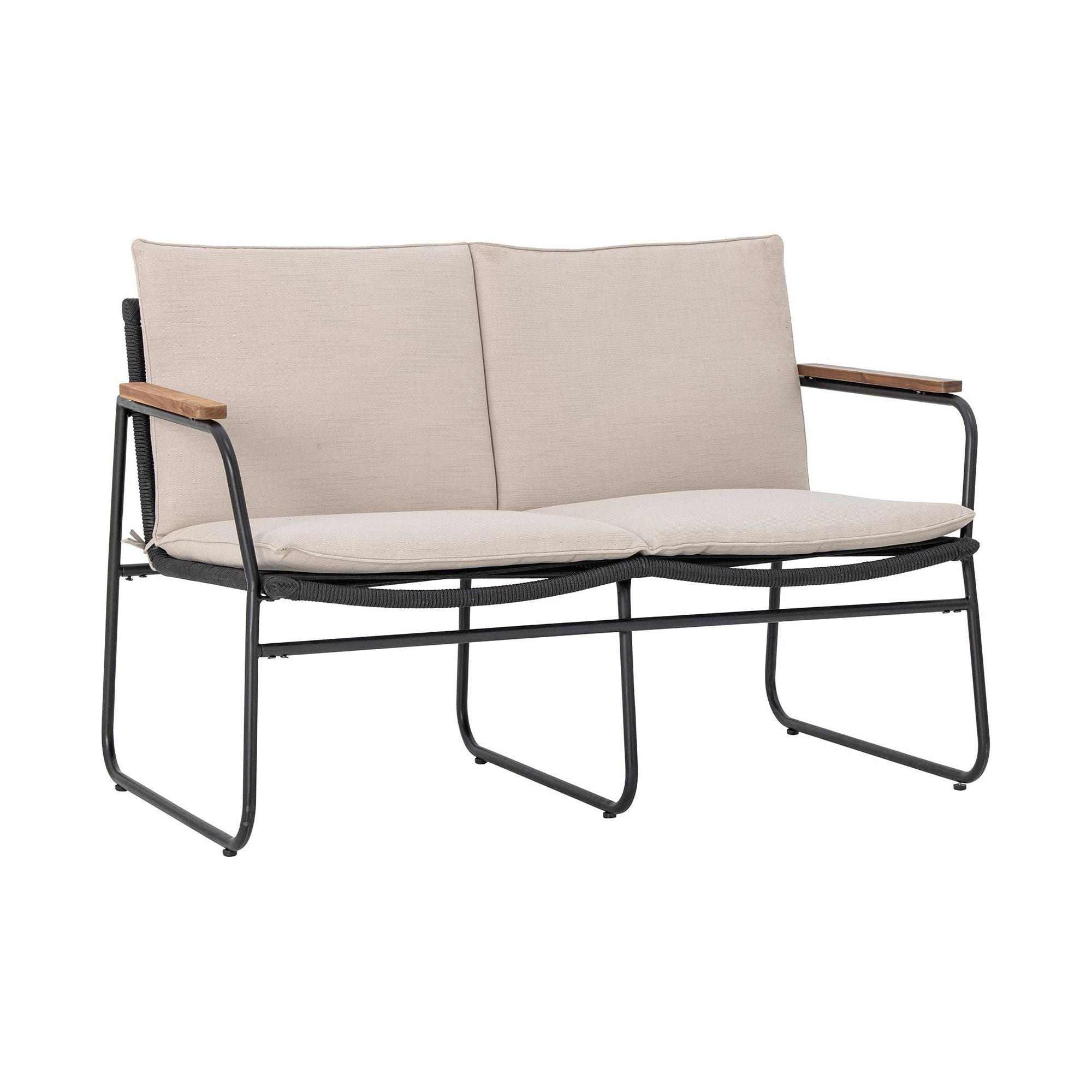 Bloomingville Hampton Soffa, Svart, Metall