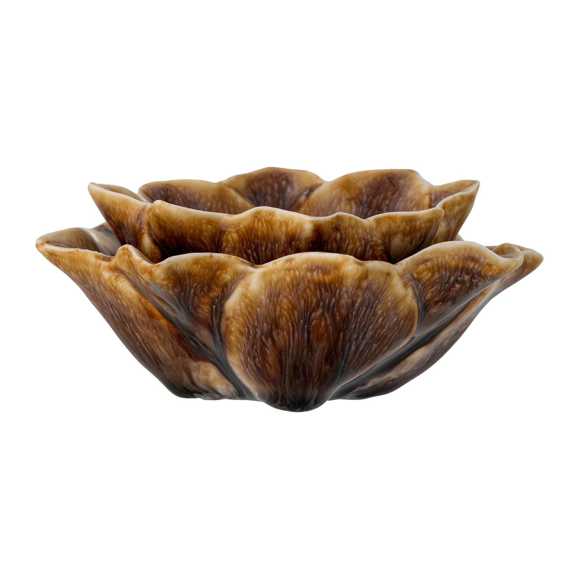 Creative Collection Dinah Votivljus, Brun, Stengods