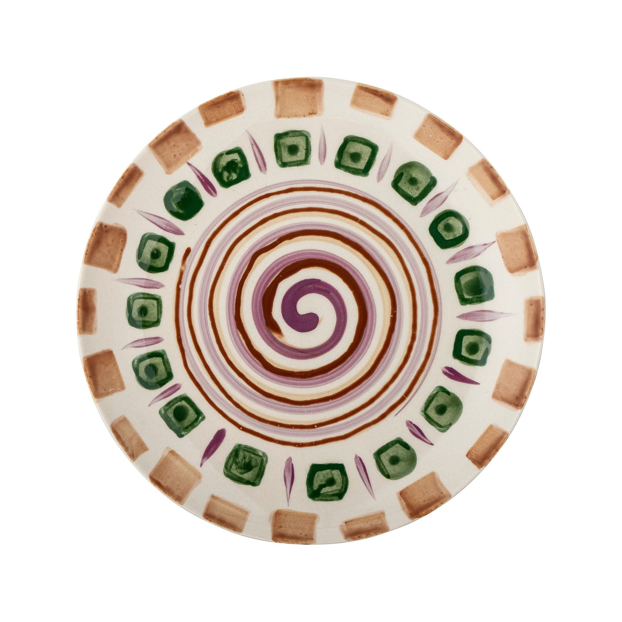 Bloomingville Shama Tallrik, Grön, Stengods