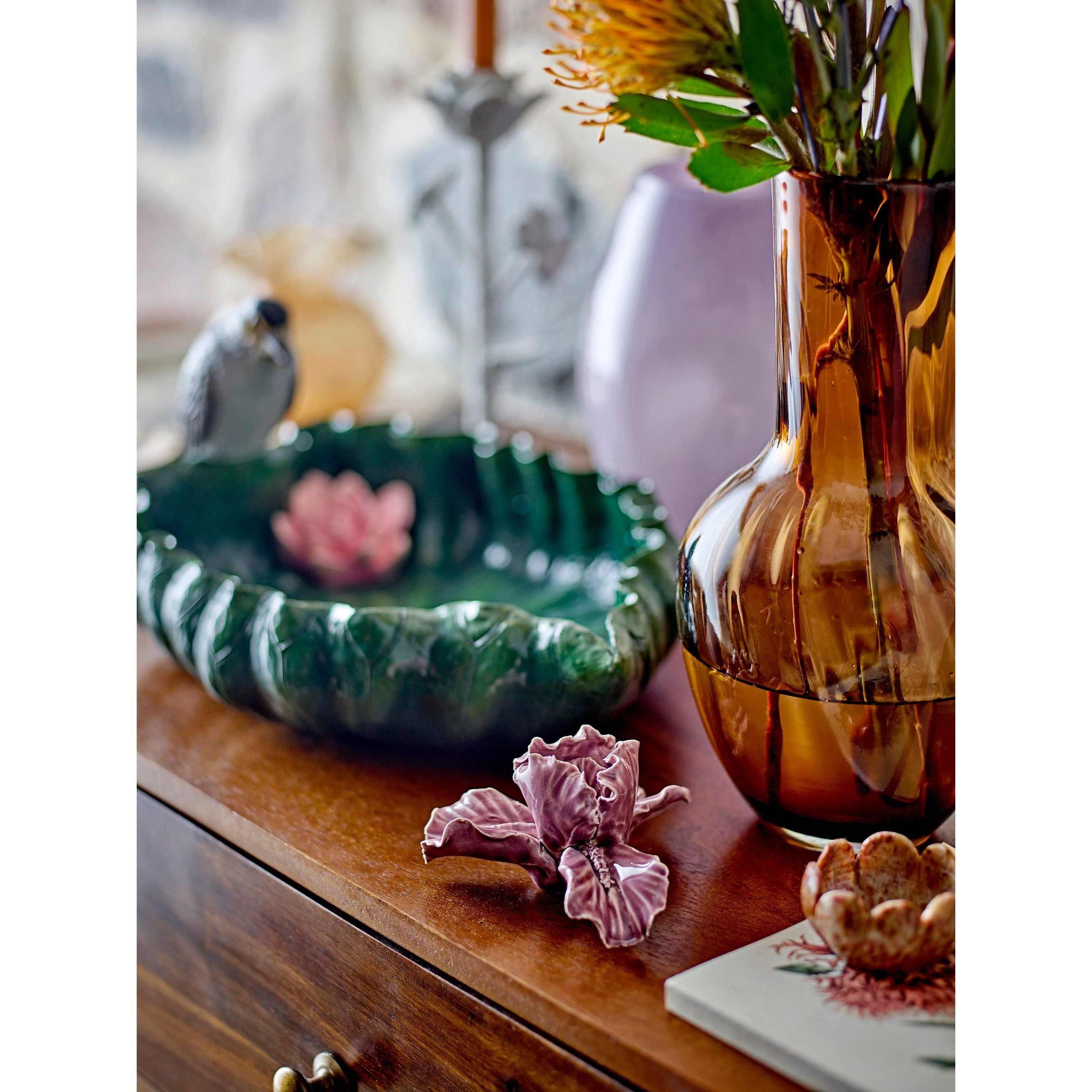 Creative Collection Saiqa Vas, Brun, Glas