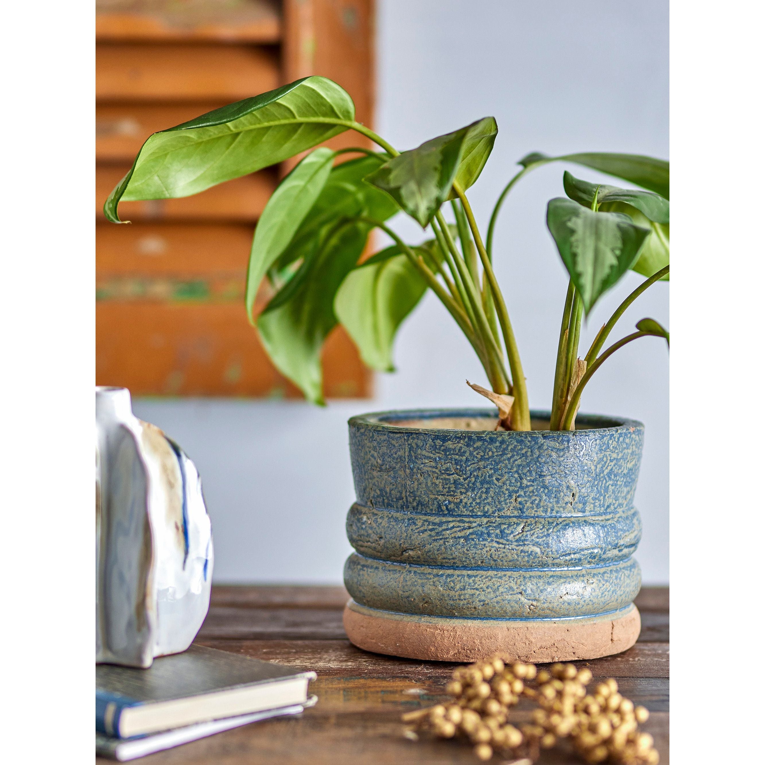 Creative Collection Maizun Blomkruka, Blå, Terrakotta