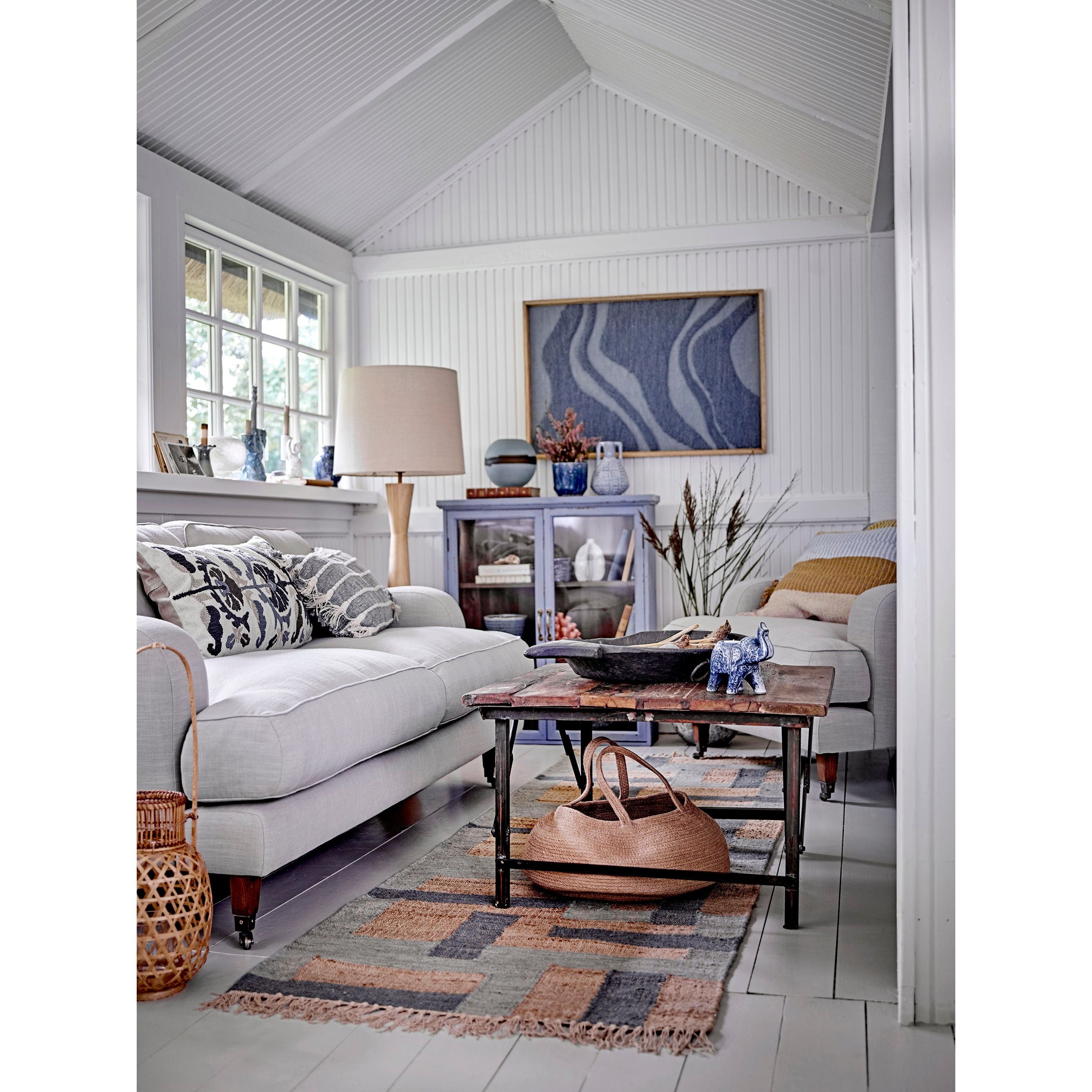 Creative Collection Oliphant Värmeljushållare, Blå, Stengods