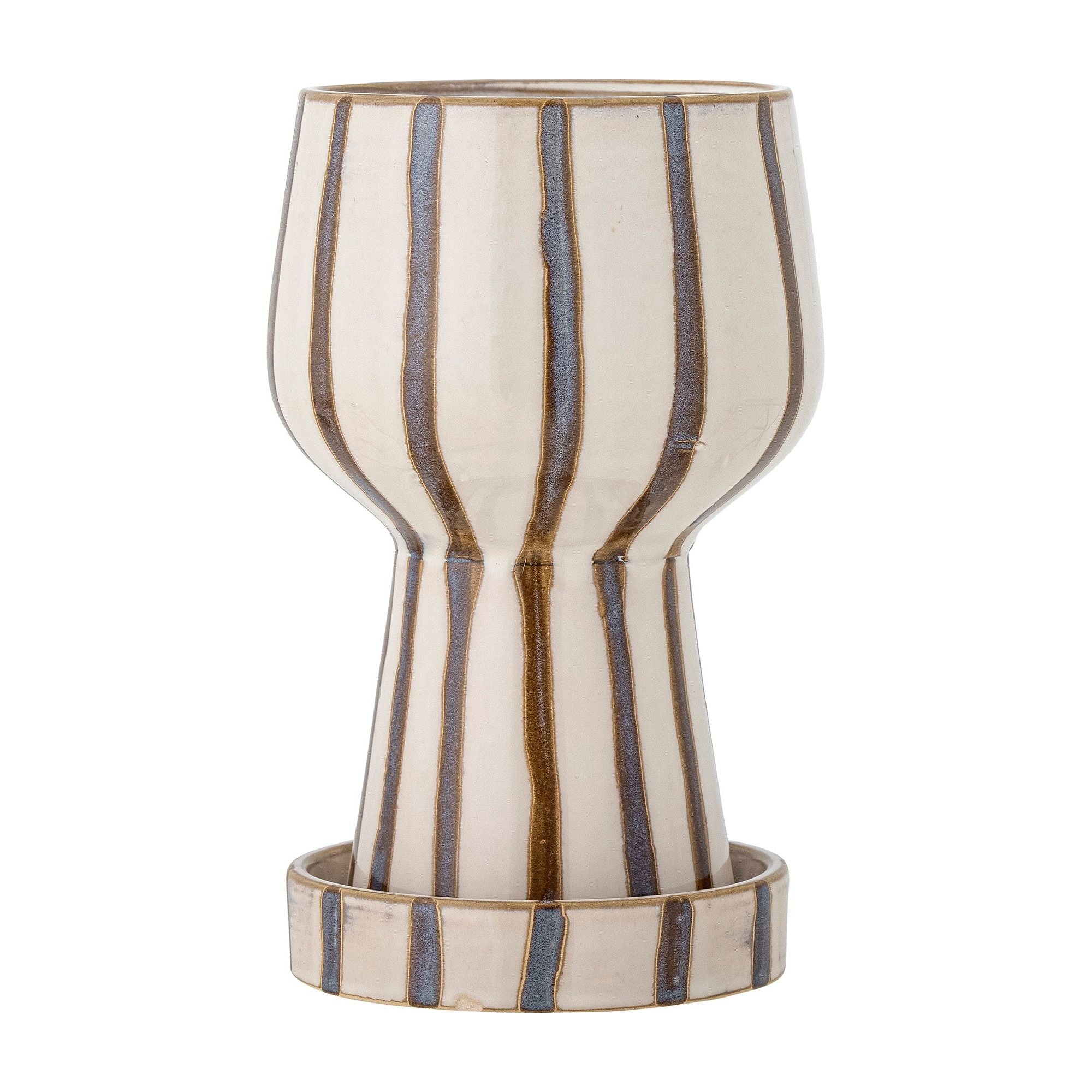 Bloomingville Agna Blomkruka, Brun, Stengods