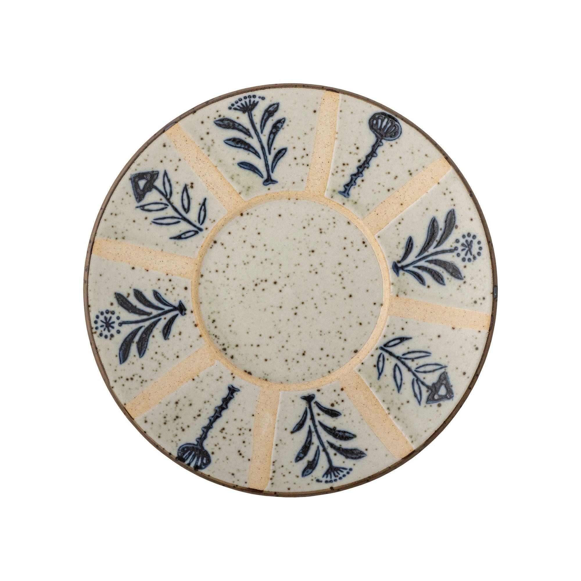 Creative Collection Leonie Tallrik, Blå, Stengods