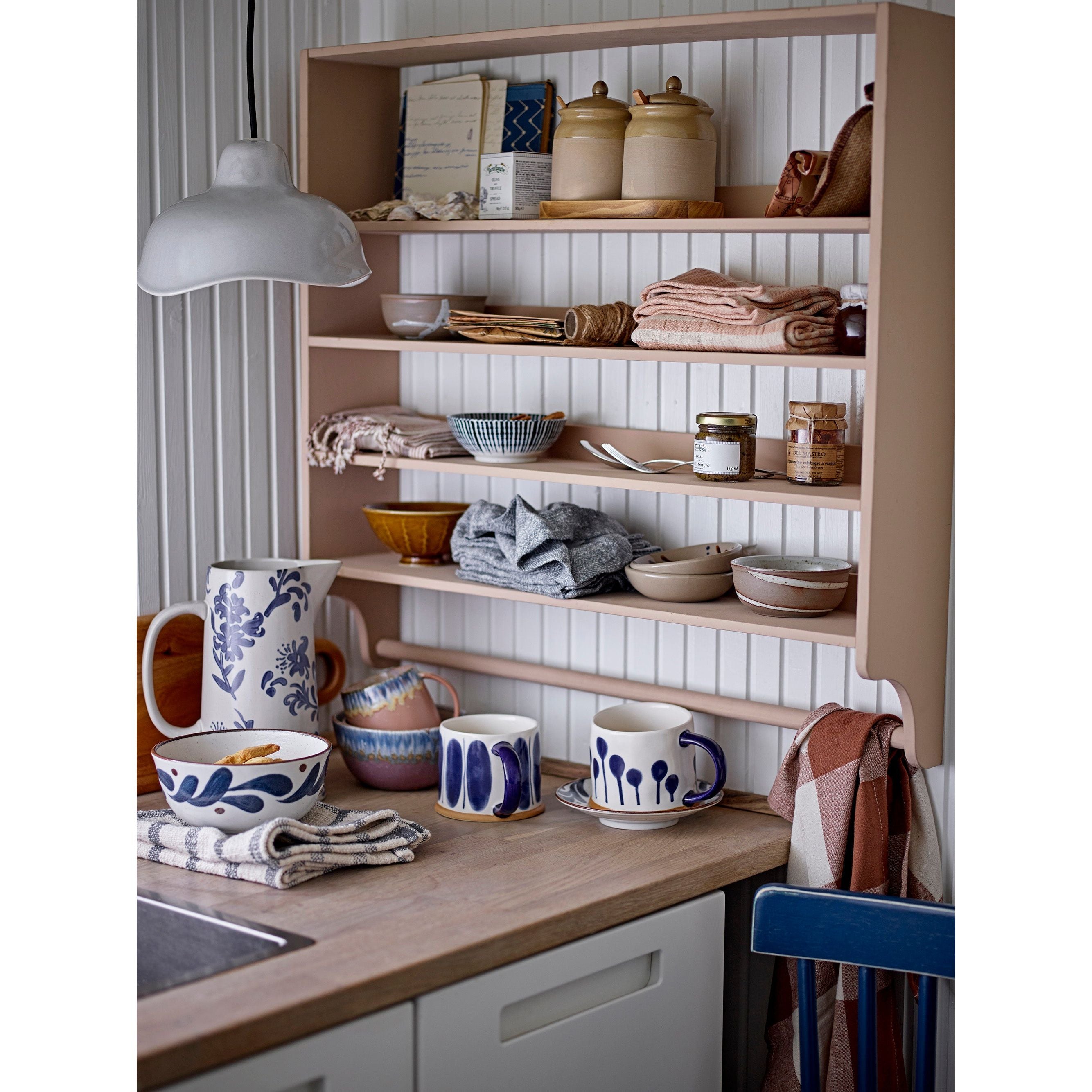 Creative Collection Garner Lampskärm, Grå, Stengods