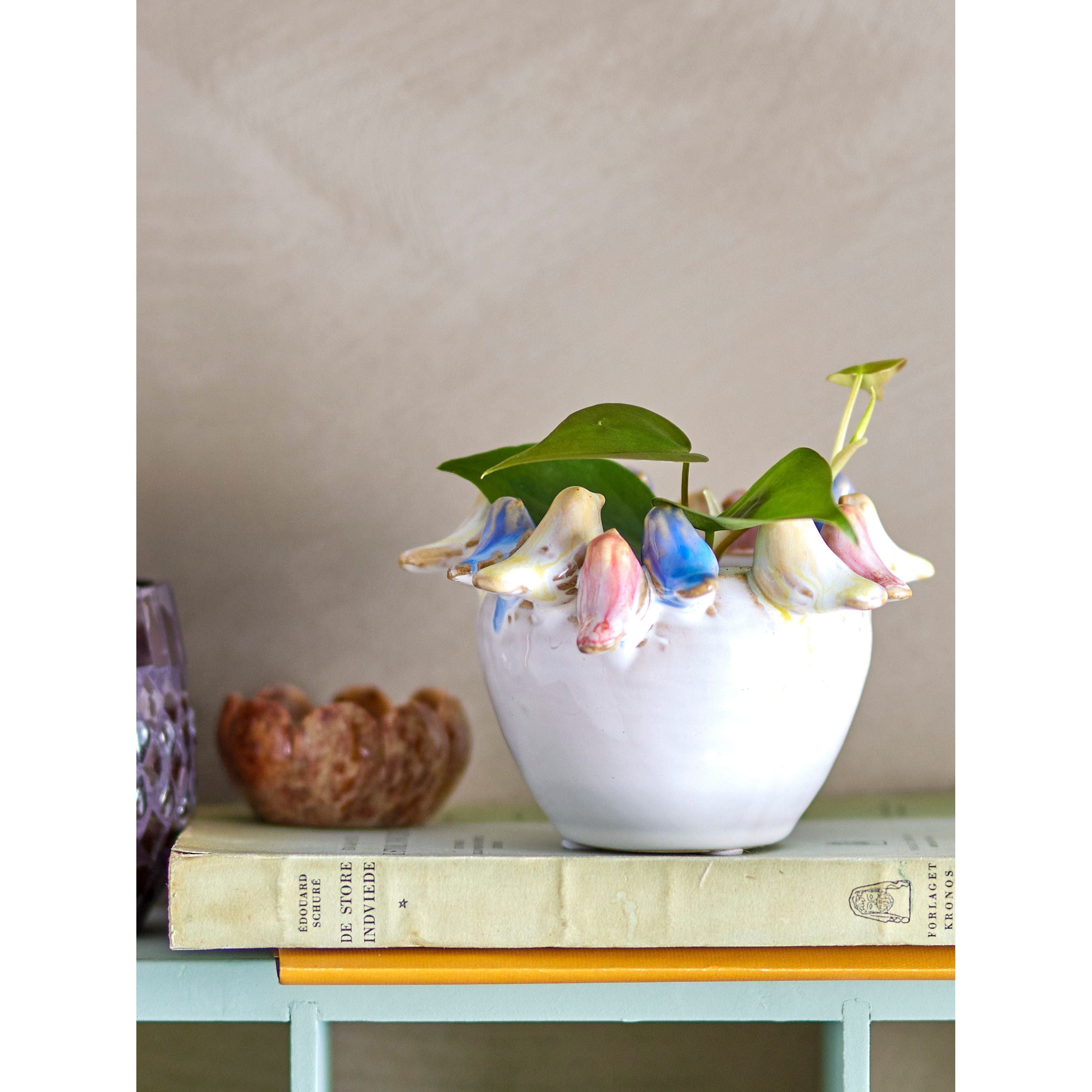 Creative Collection Eanna Blomkruka, Grå, Stengods