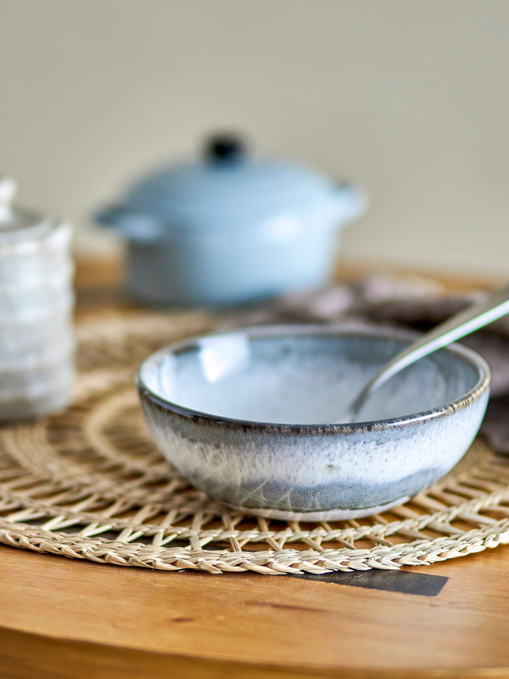 Bloomingville Paula Skål, Flerpack, Grå, Stengods