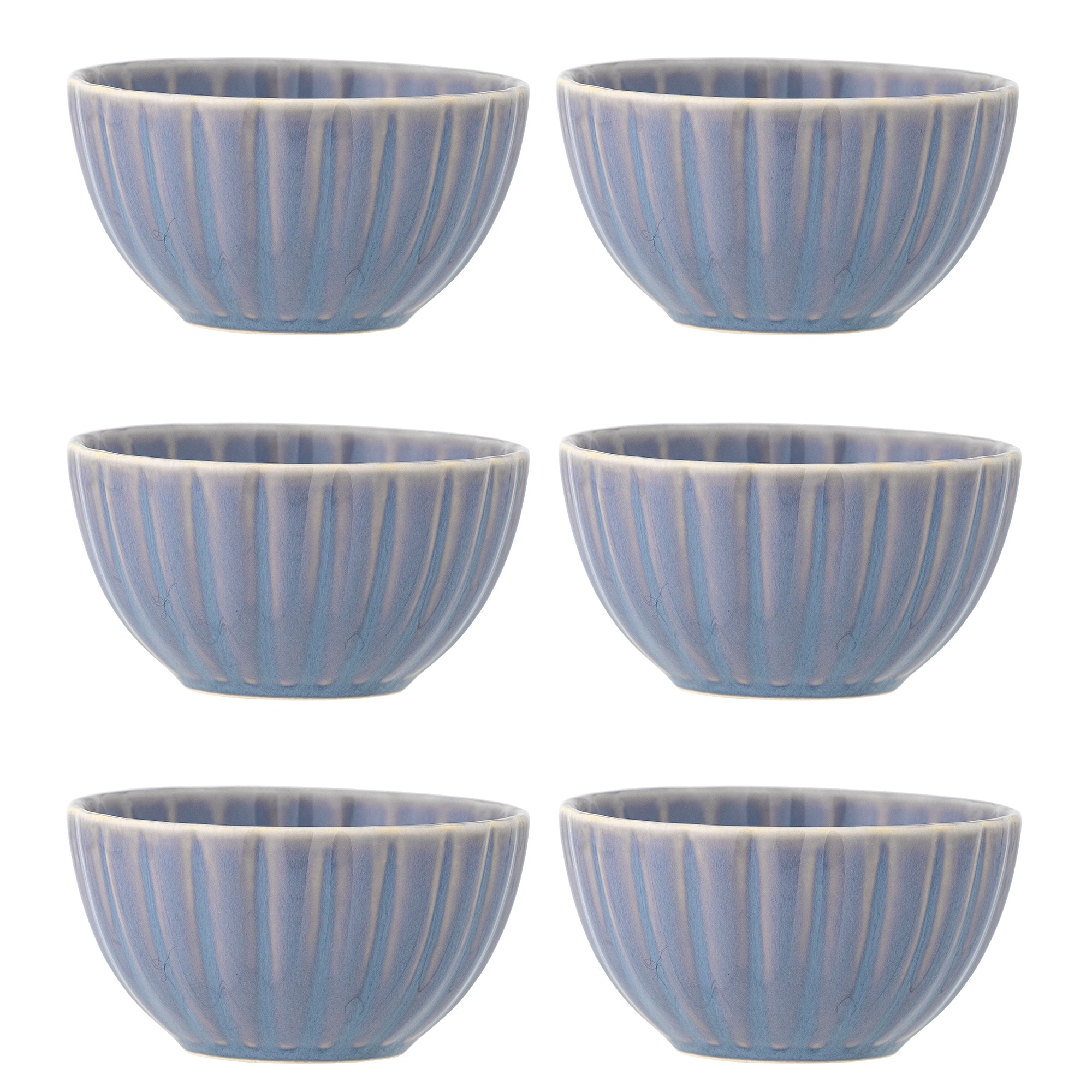 Bloomingville Latina Skål, Multipack, Blå, Stengods