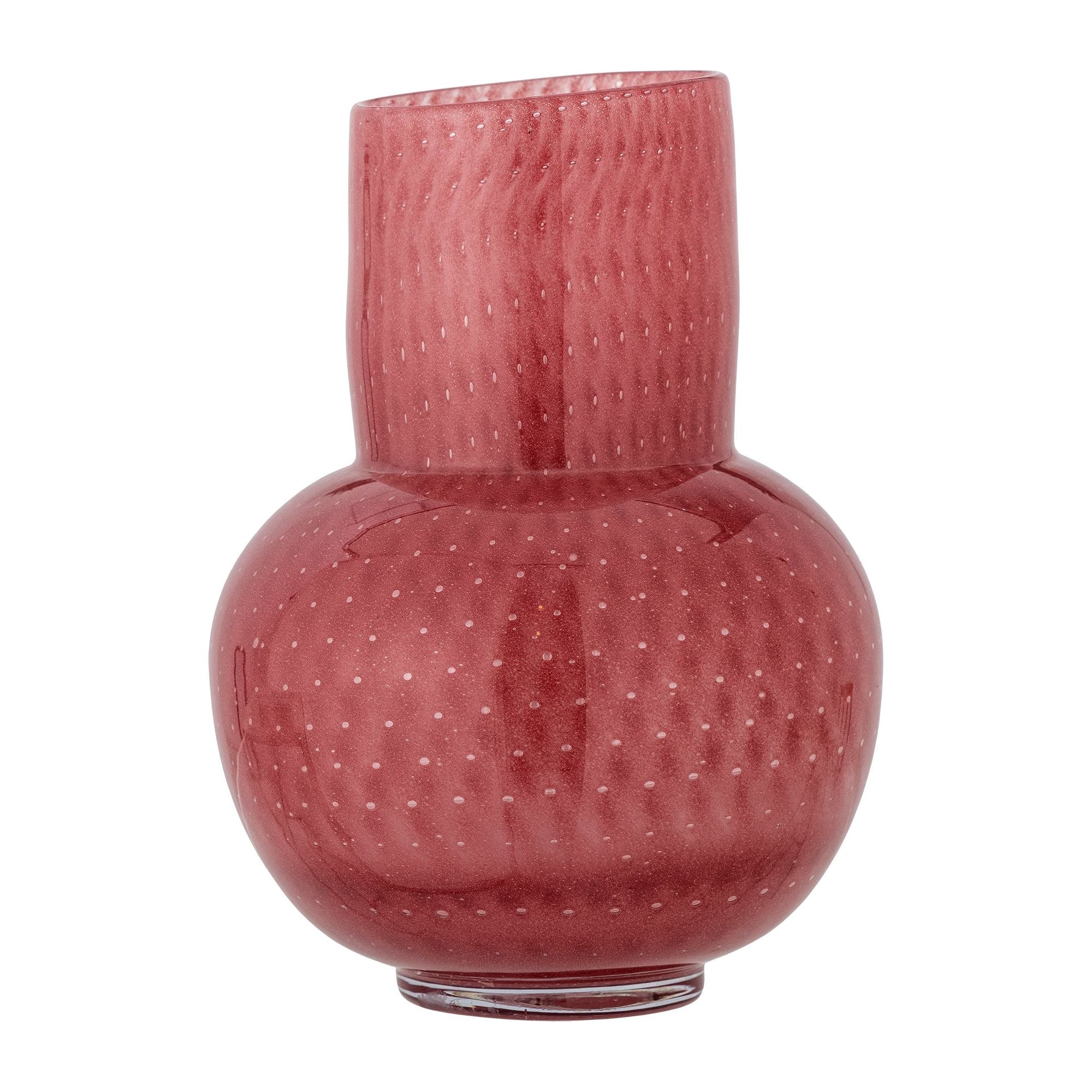 Bloomingville Roscoe Vas, Rosa, Glas