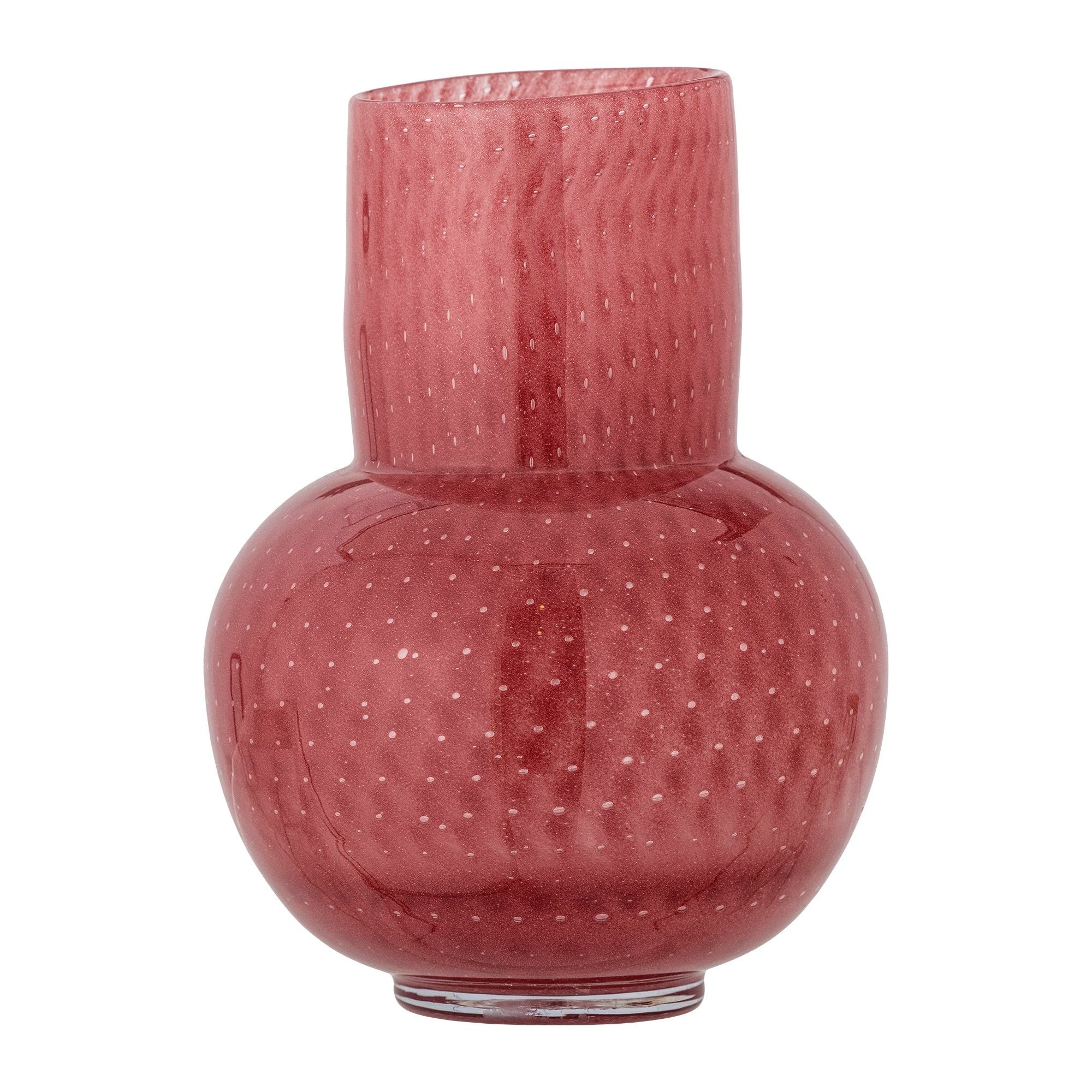 Bloomingville Roscoe Vas, Rosa, Glas
