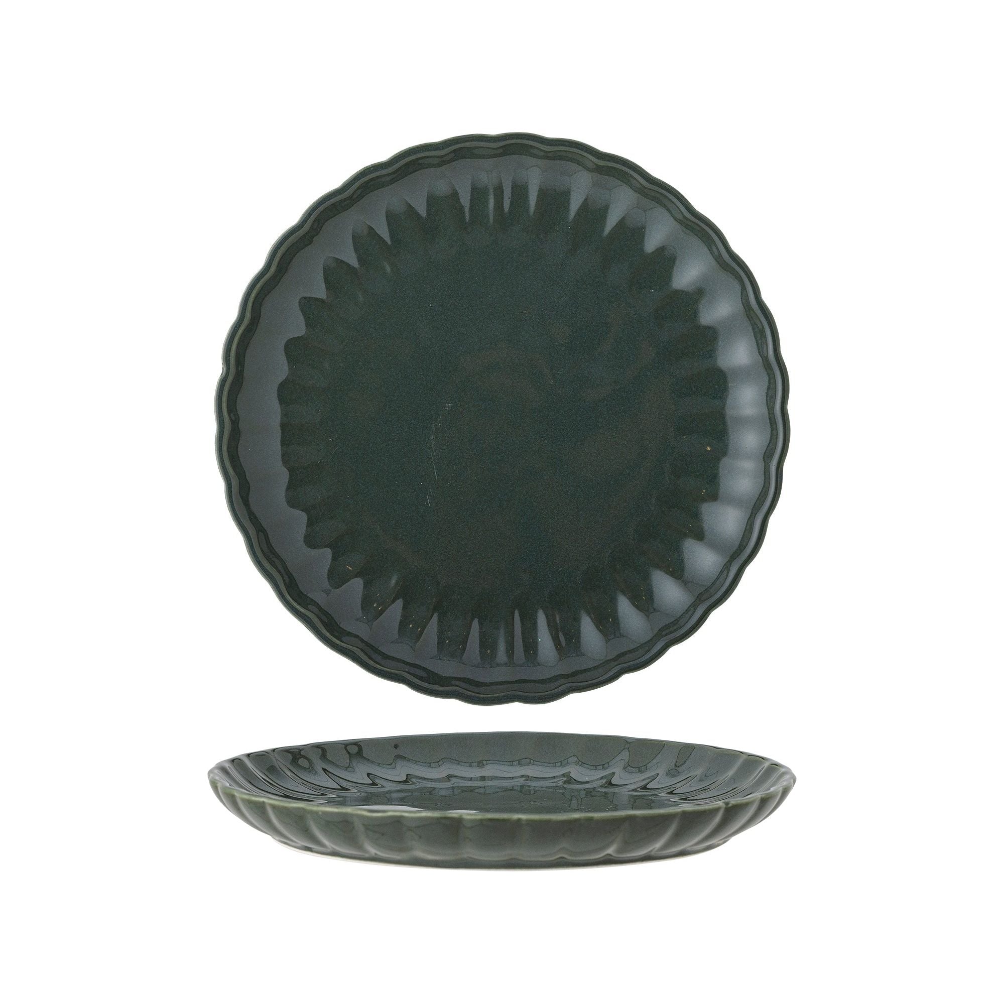 Bloomingville Latina Tallrik, Grön, Stengods