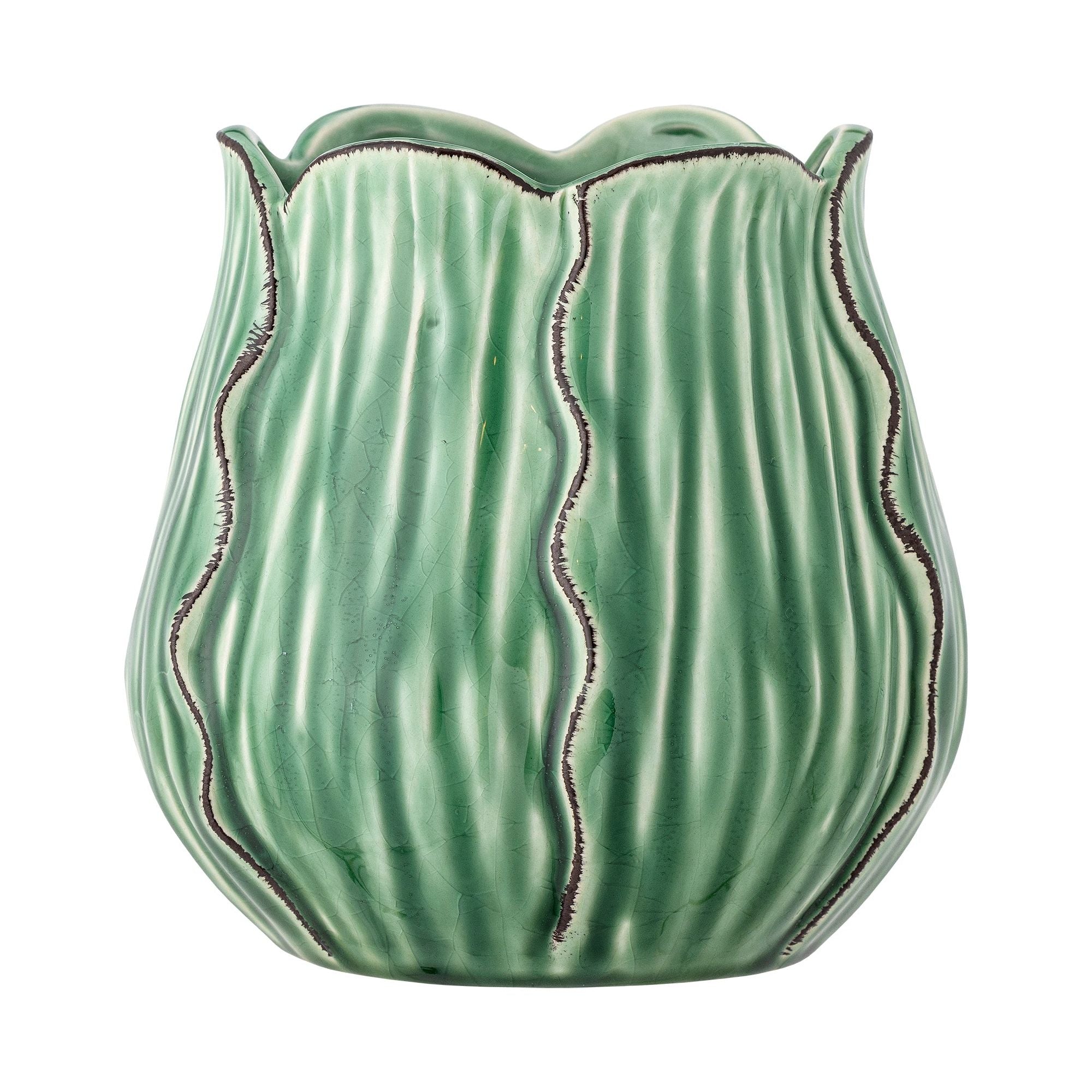 Creative Collection Elros Vas, Grön, Stengods