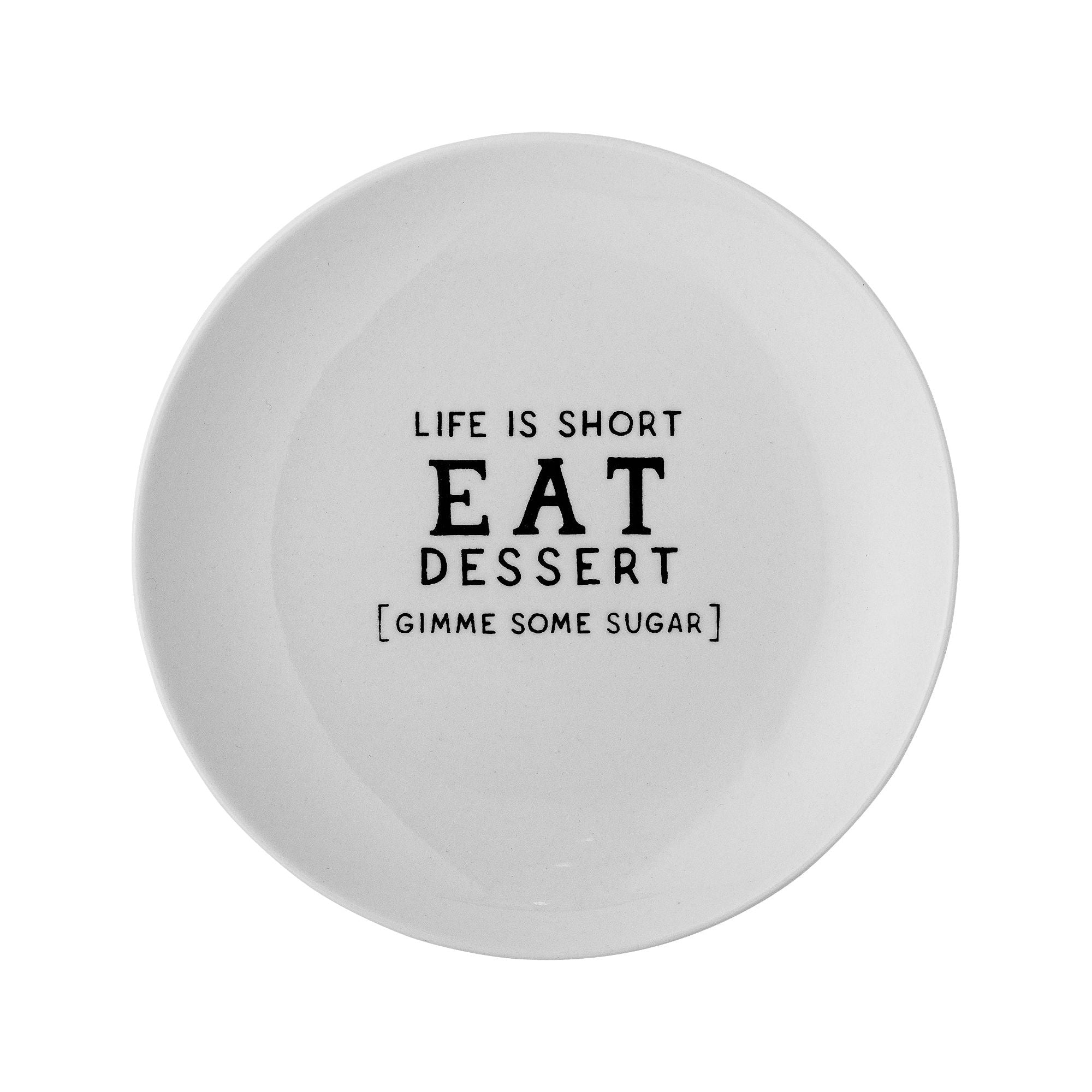 Creative Collection Wendy Tallrik, Vit, Stengods