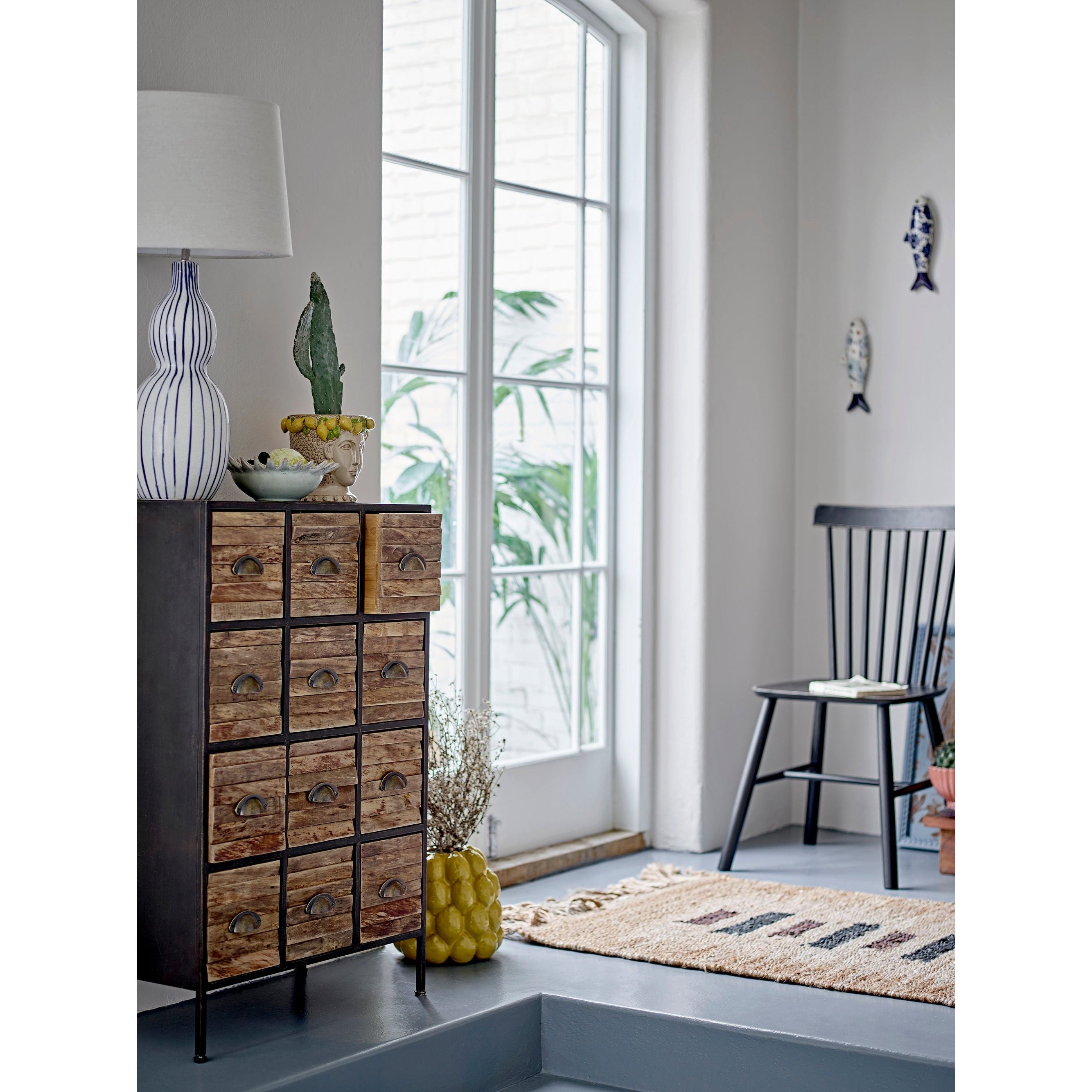 Creative Collection Limone Blomkruka, Gul, Stengods