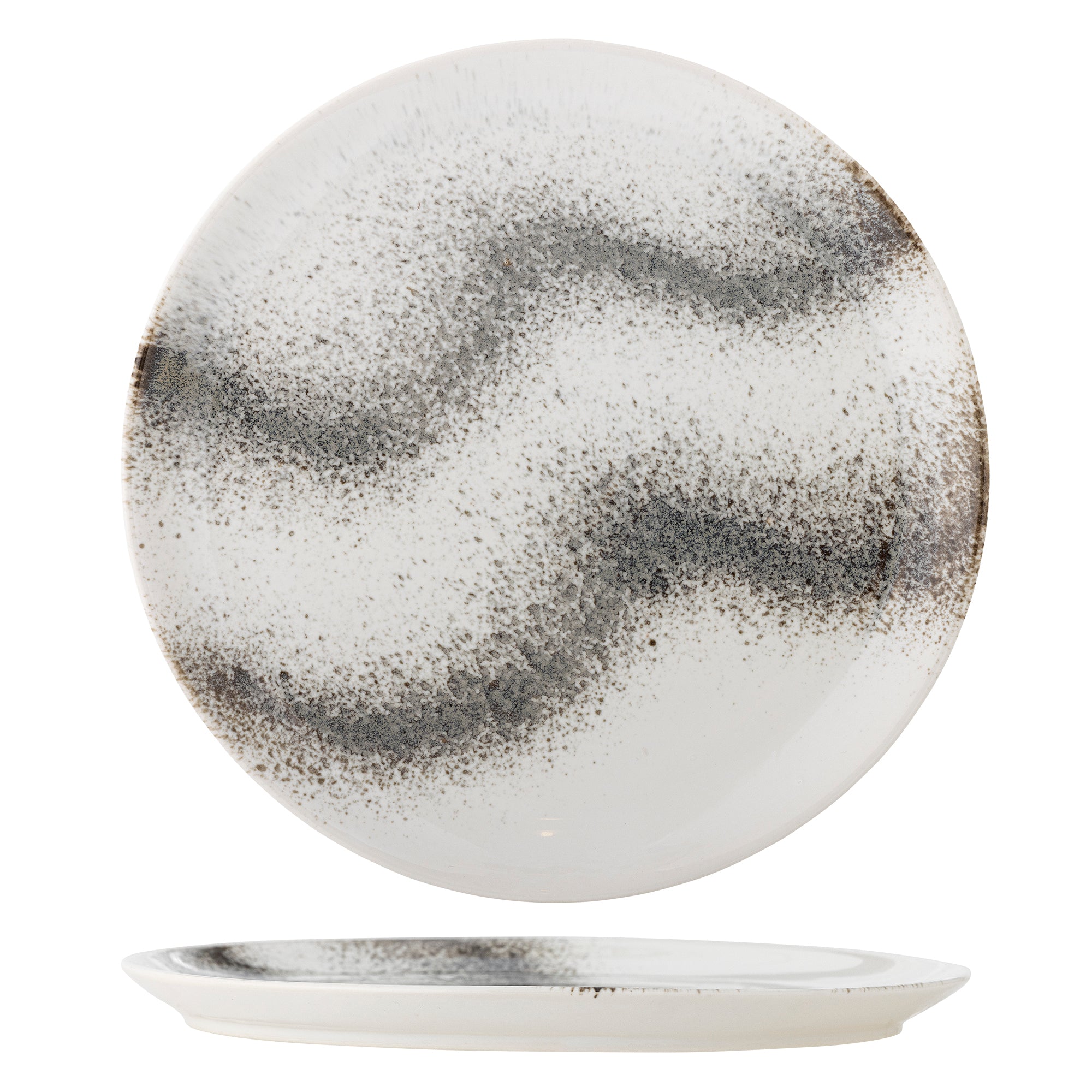 Bloomingville Paula Tallrik, Grå, Stengods
