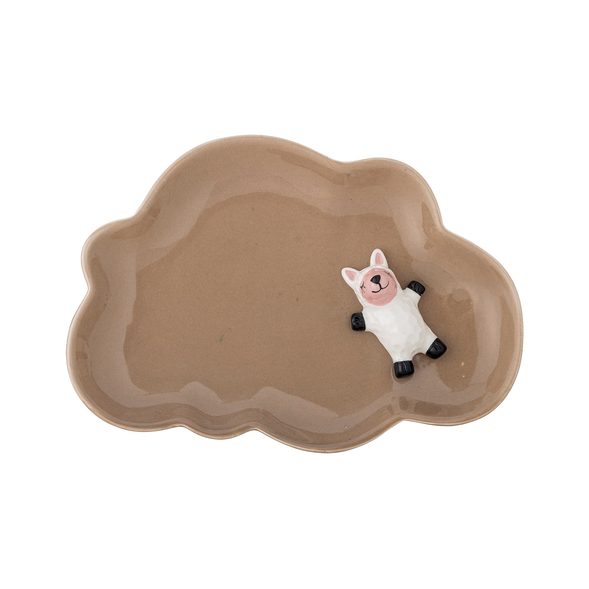 Bloomingville Mini Dolly Tallrik, Brun, Stengods