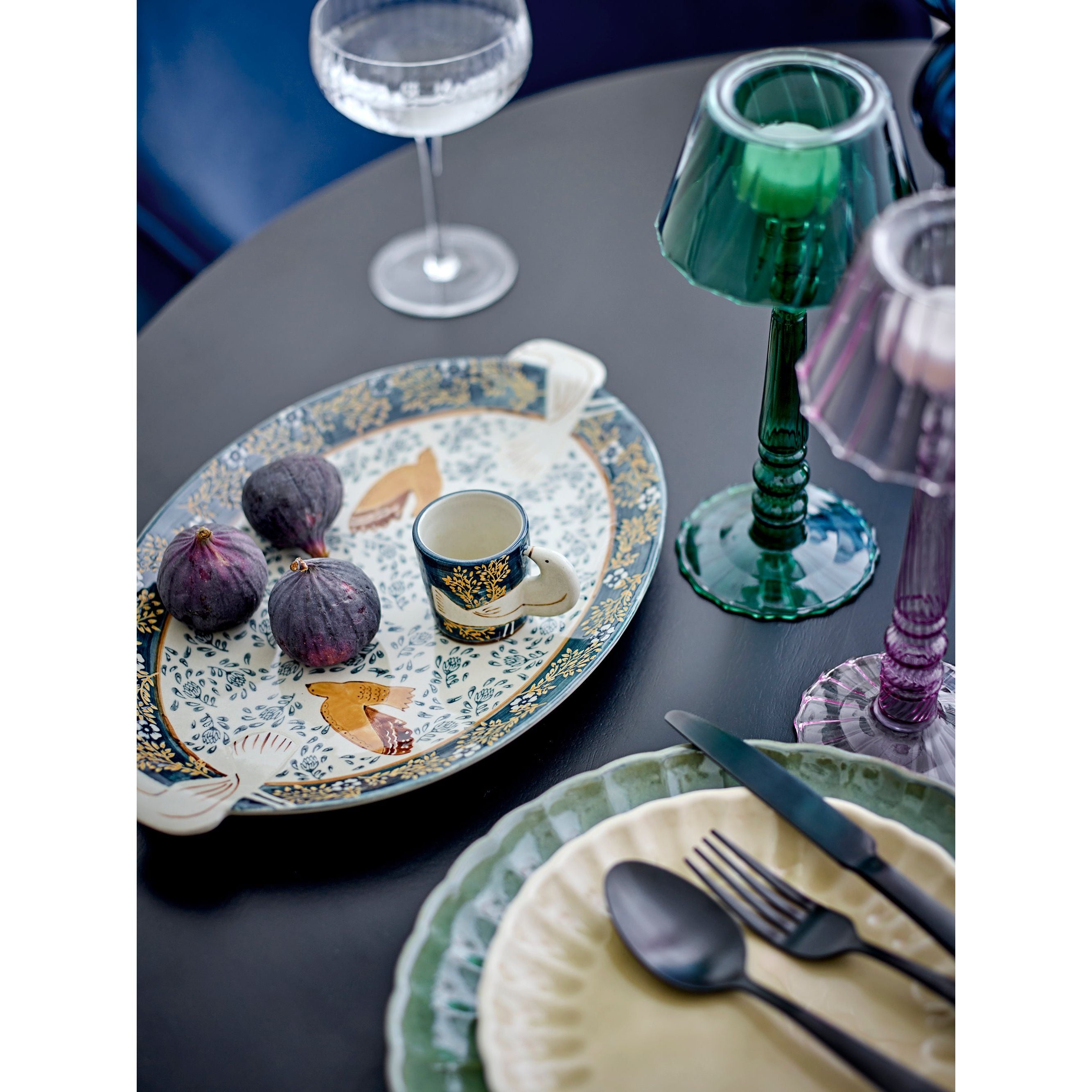 Bloomingville Cisco Ljusstake, Rosa, Glas