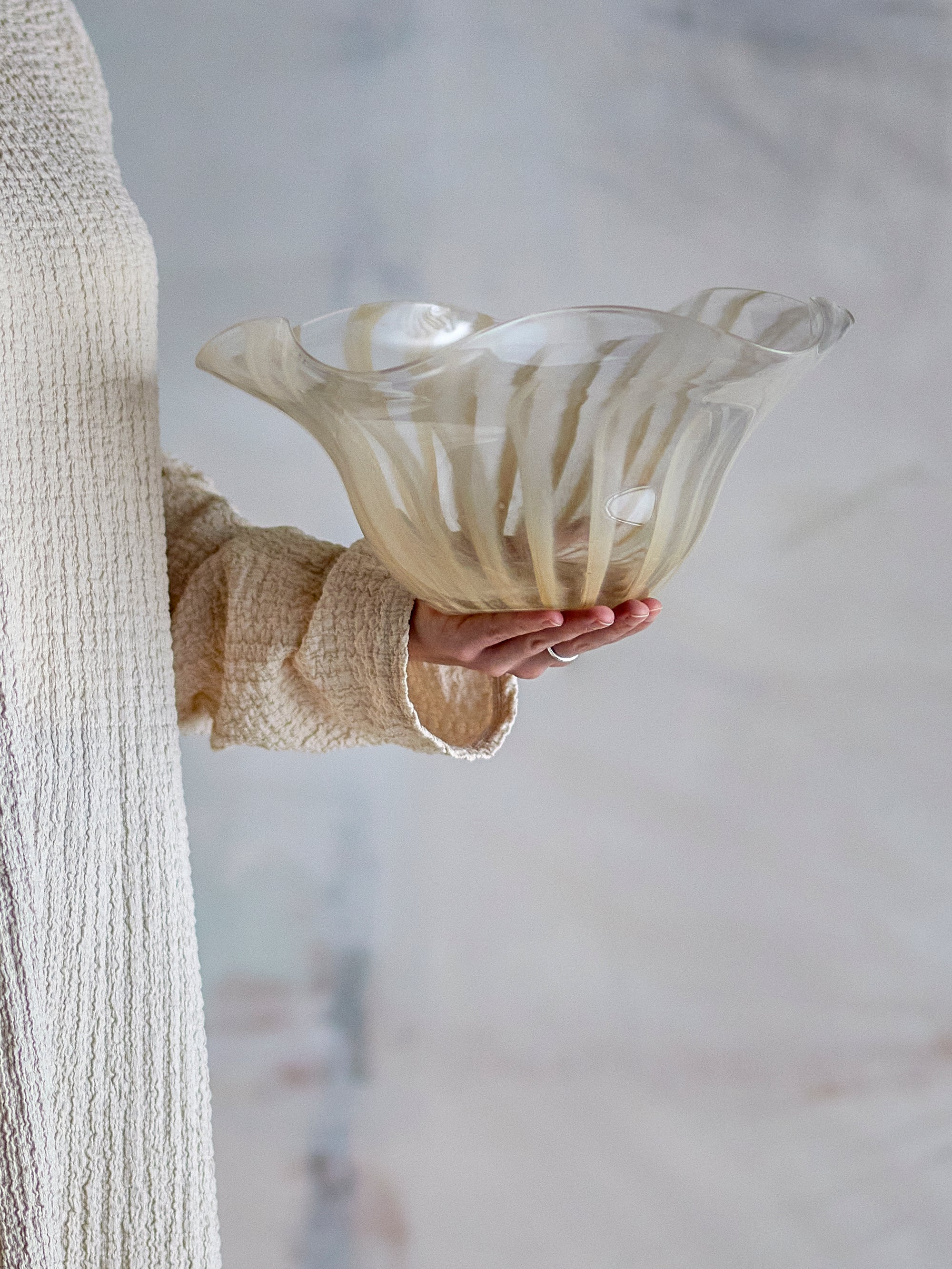 Bloomingville Imri Skål, Rosa, Glas