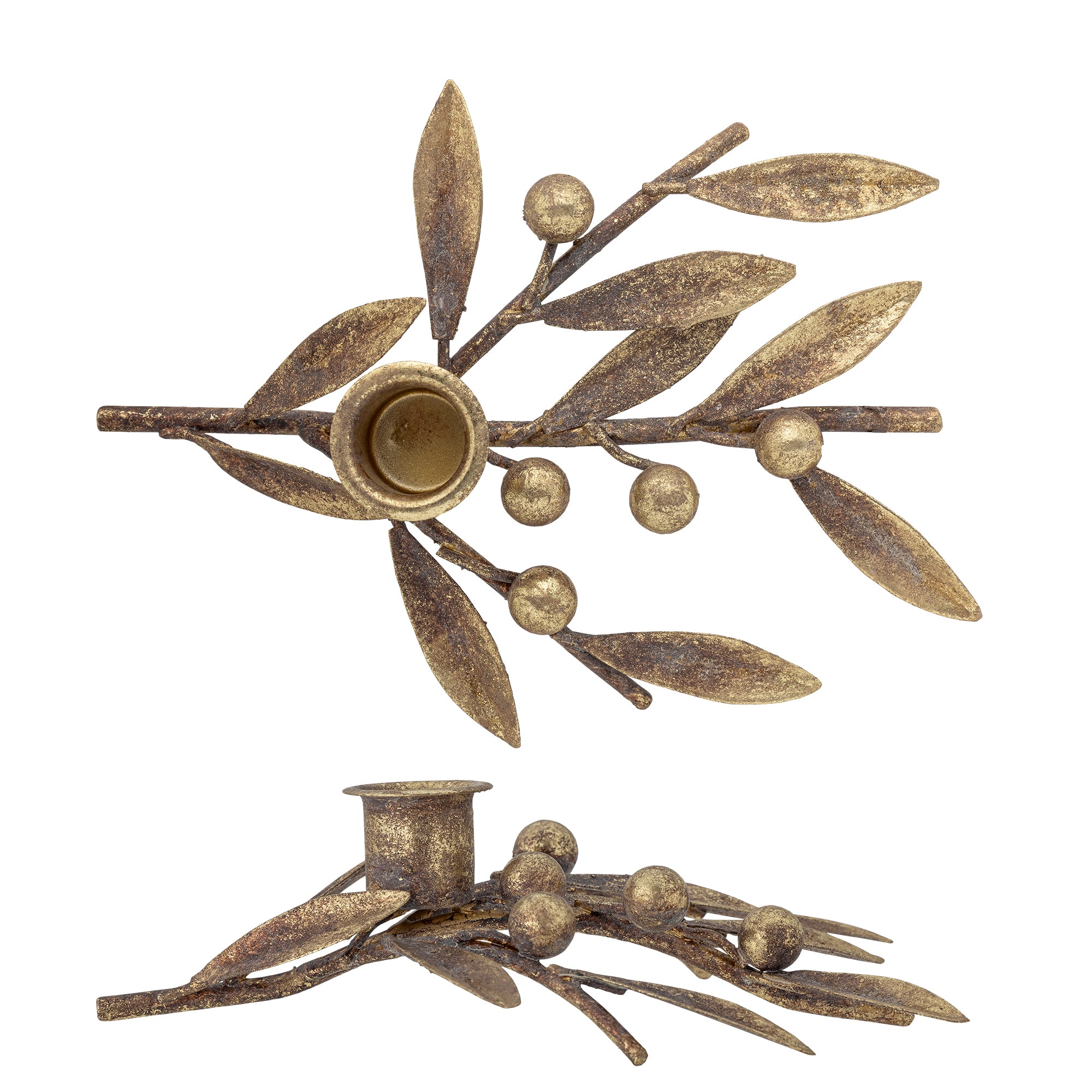 Bloomingville Mirabel Ljuslykta, Guld, Metall