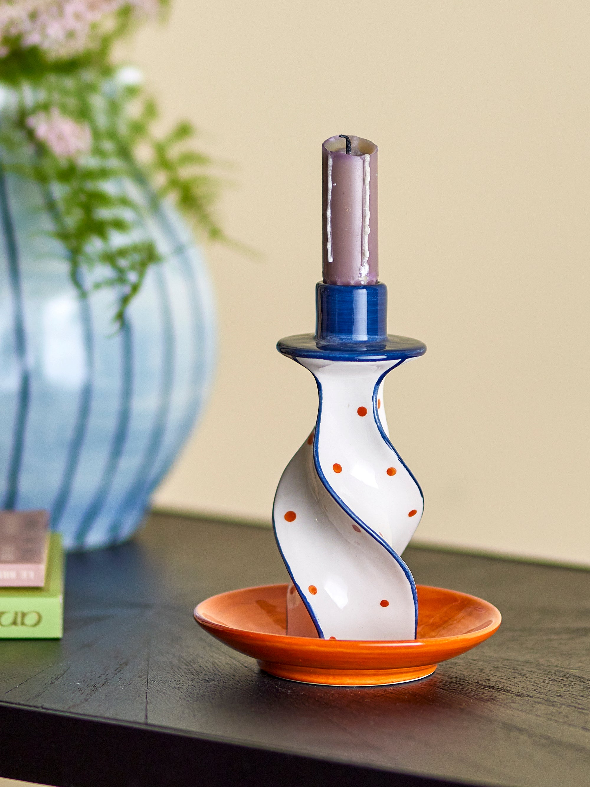 Bloomingville Kairi Ljushållare, Multi, Stengods