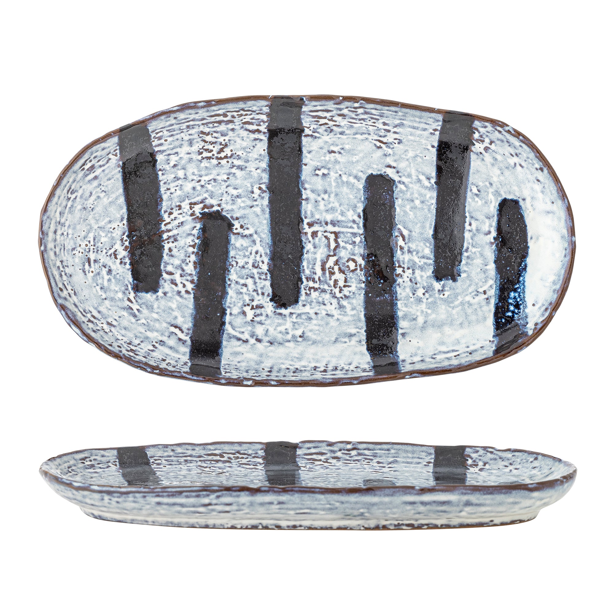 Bloomingville Ever Plate, Svart, Stengods