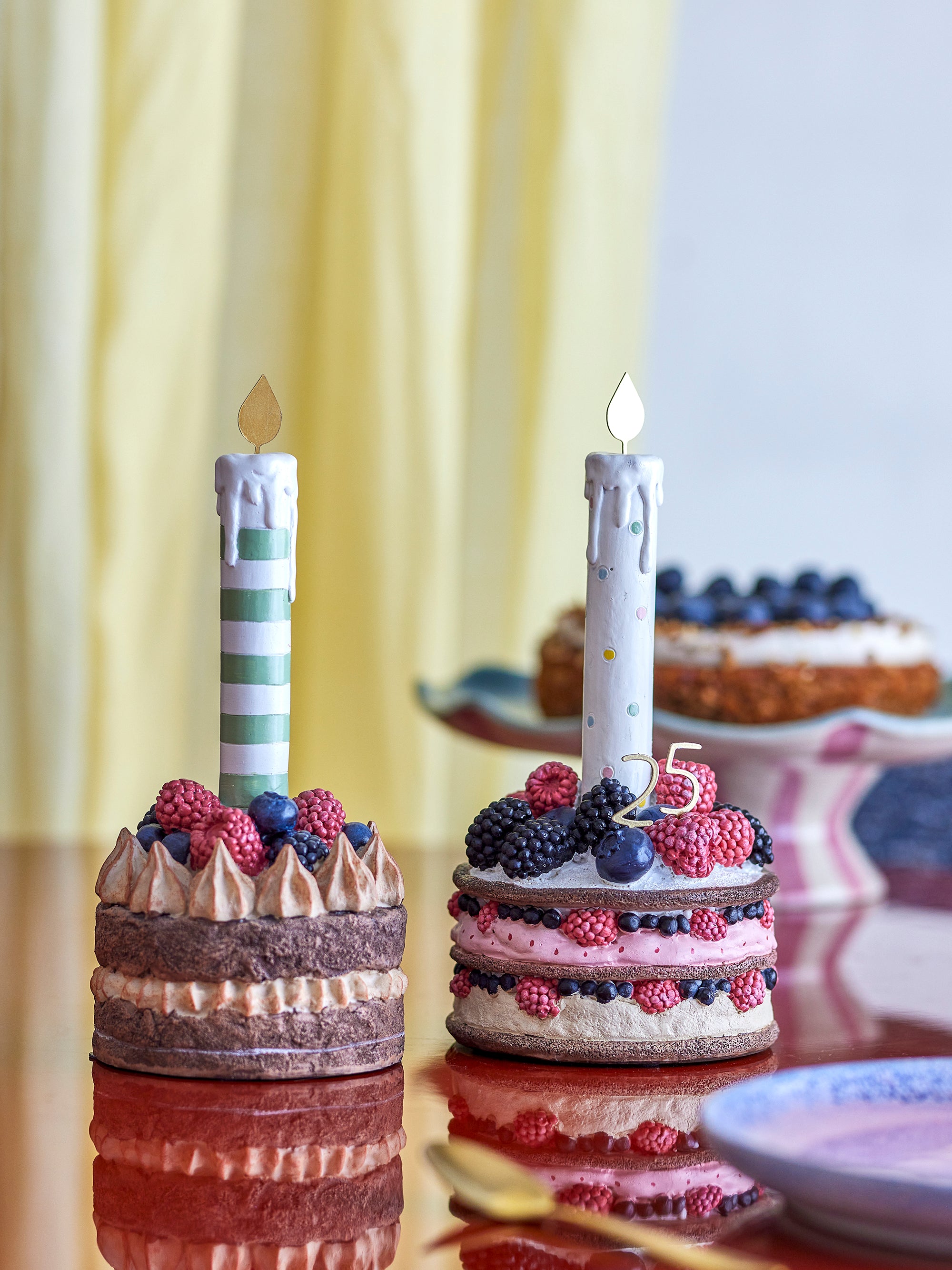 Bloomingville Hooray Födelsedagsdekoration, Flerfärgad, Polyresin