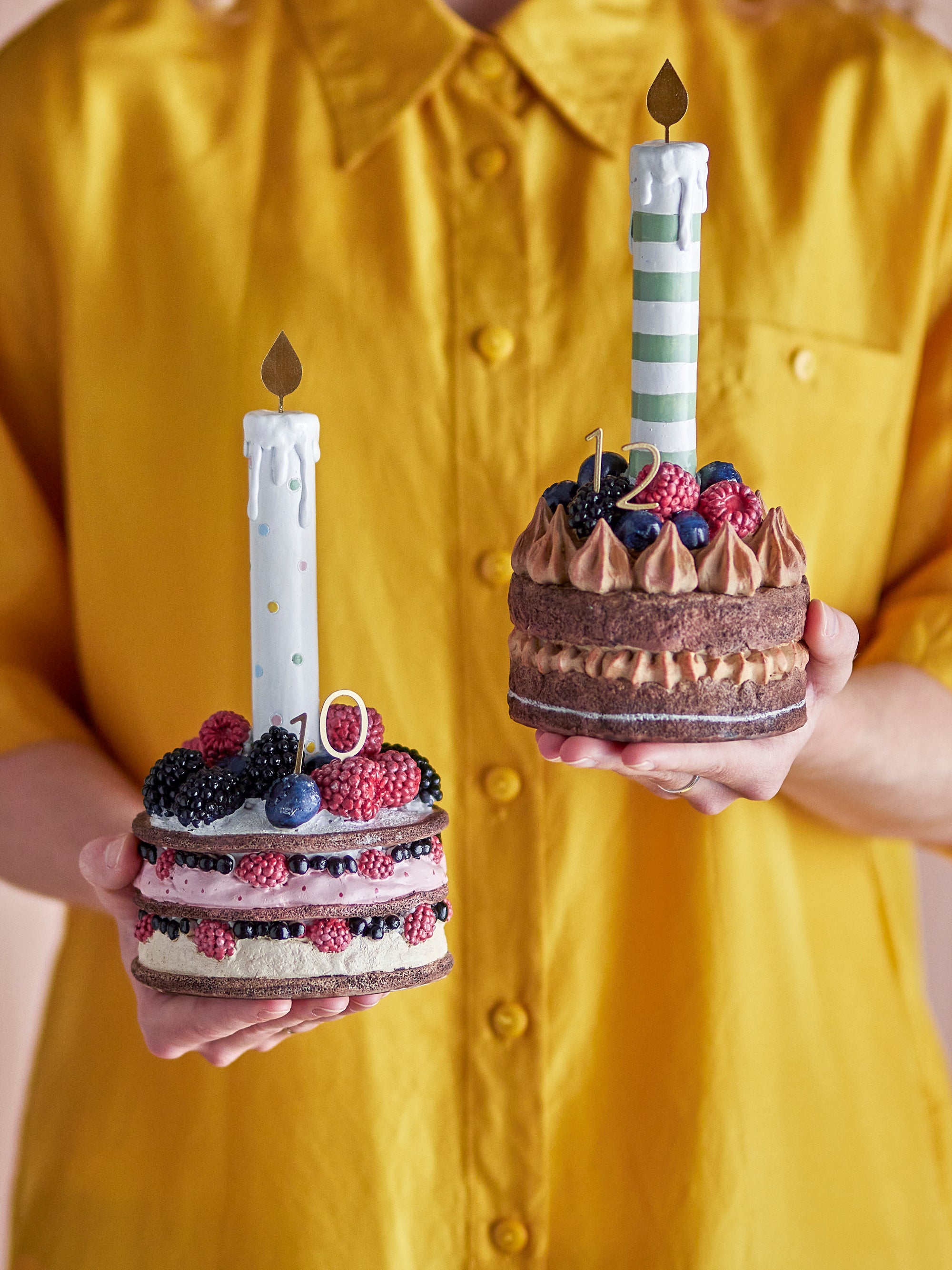 Bloomingville Hooray Födelsedagsdekoration, Flerfärgad, Polyresin